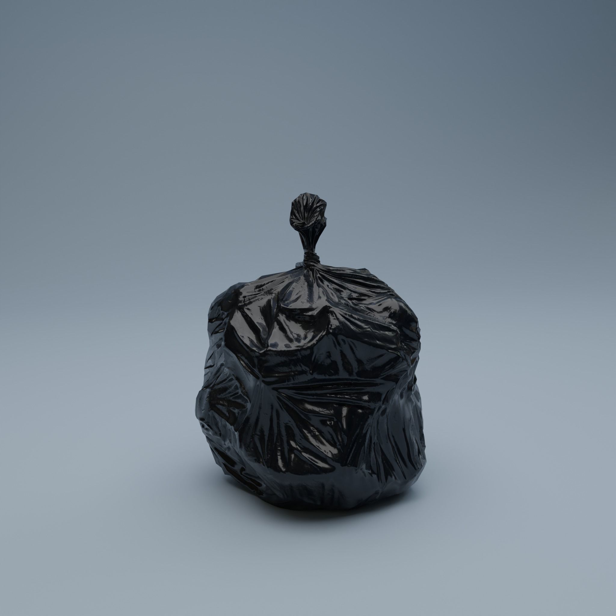 Trashbag - Small 2 Low-poly 3D model_3