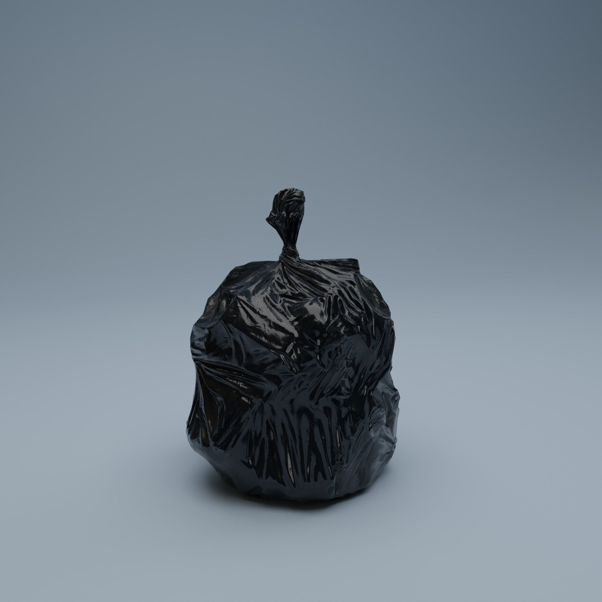 Trashbag - Small 2 Low-poly 3D model_2