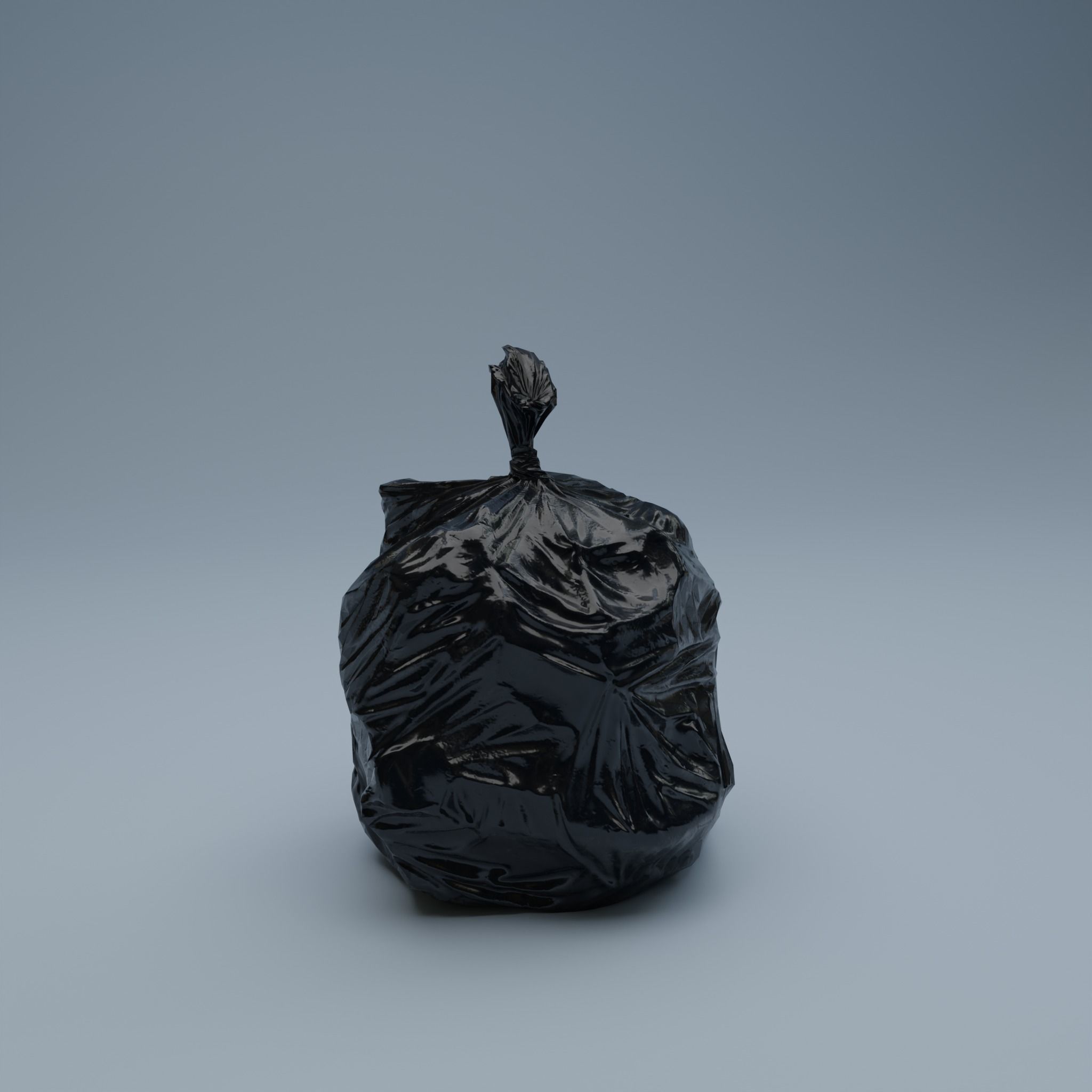 Trashbag - Small 2 Low-poly 3D model_4