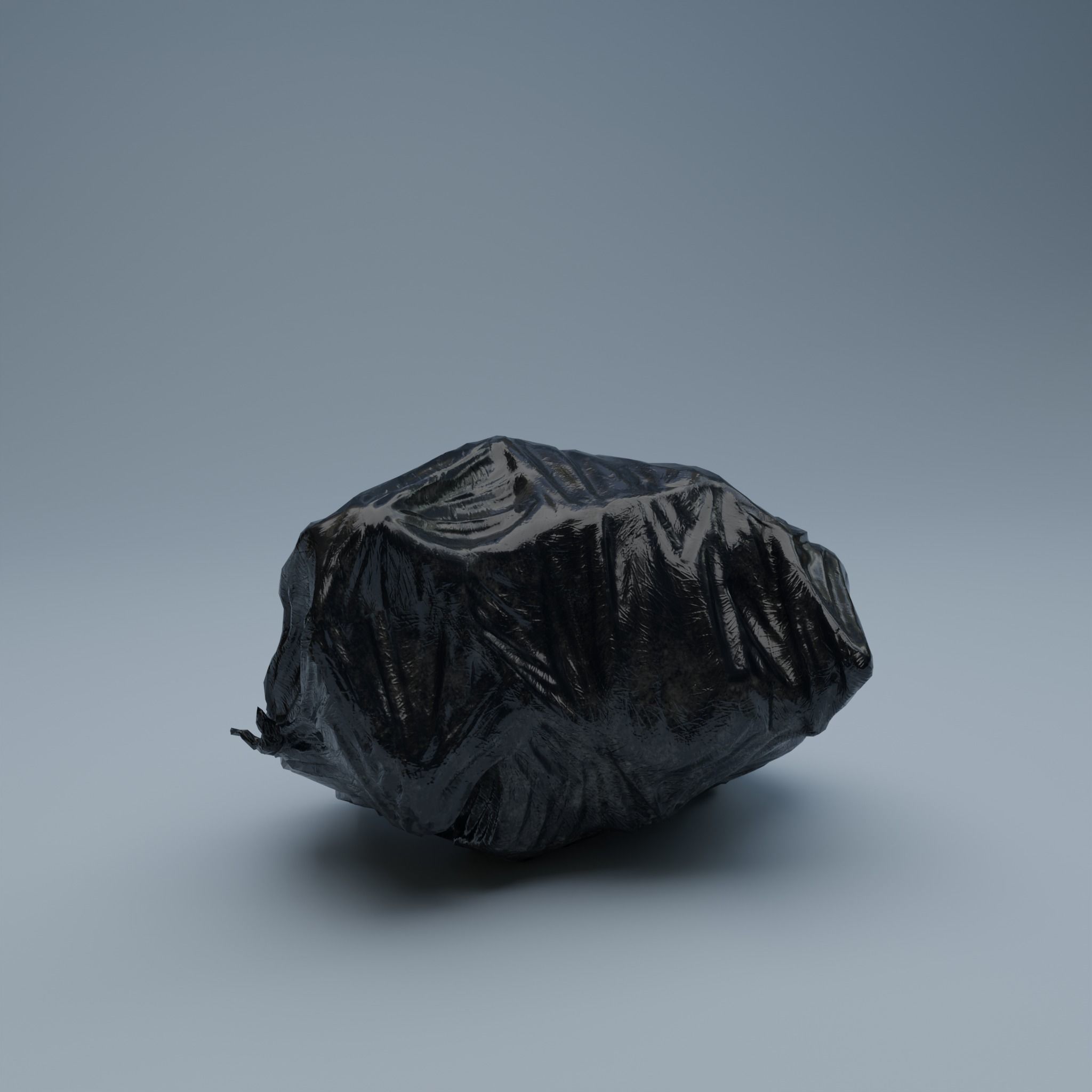 Trashbag - Medium Low-poly 3D model_5
