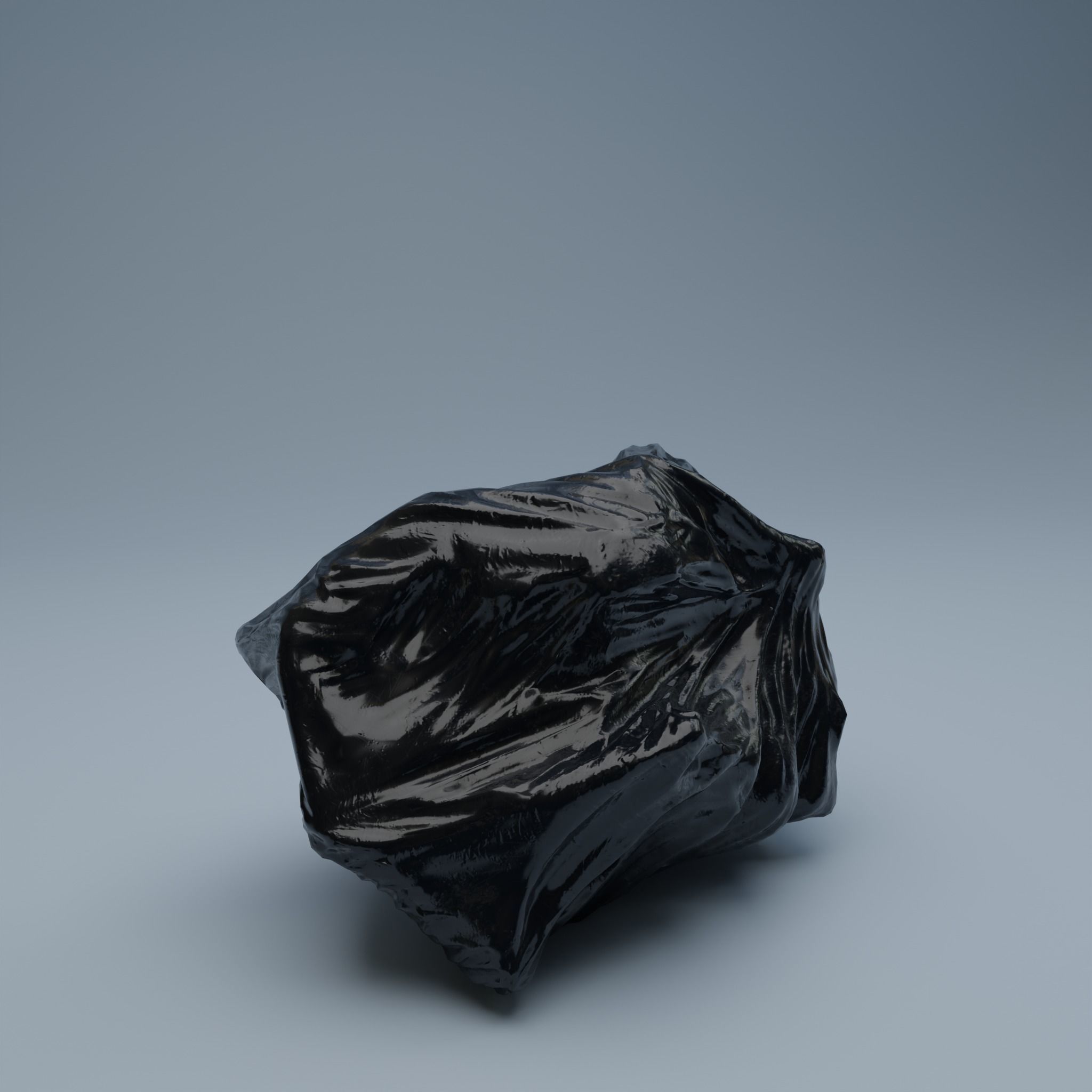 Trashbag - Medium Low-poly 3D model_2