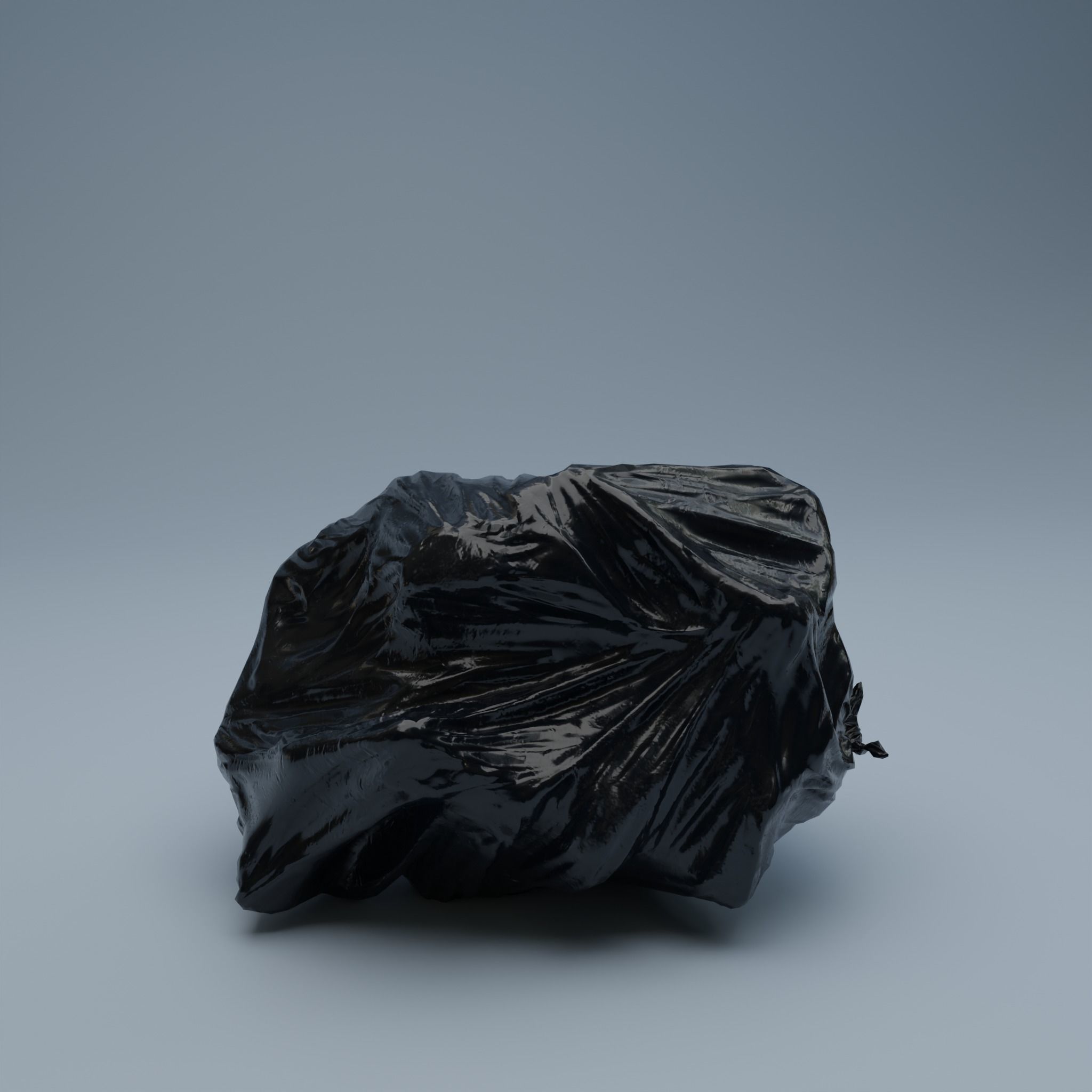 Trashbag - Medium Low-poly 3D model_1