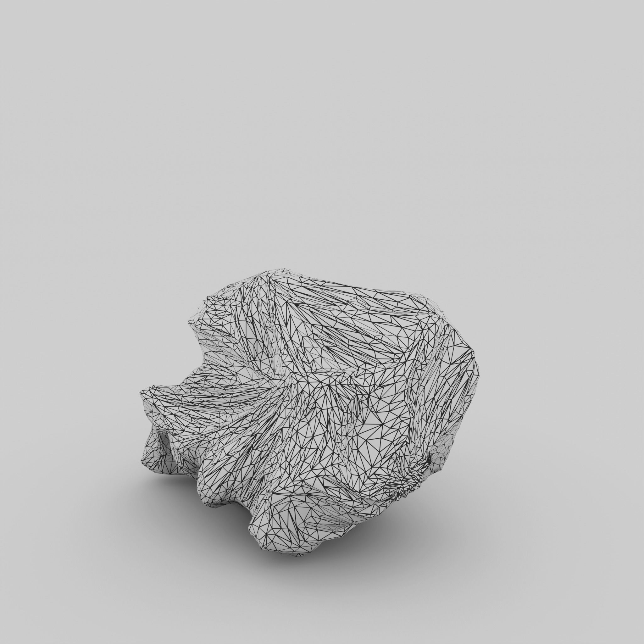 Trashbag - Medium Low-poly 3D model_6