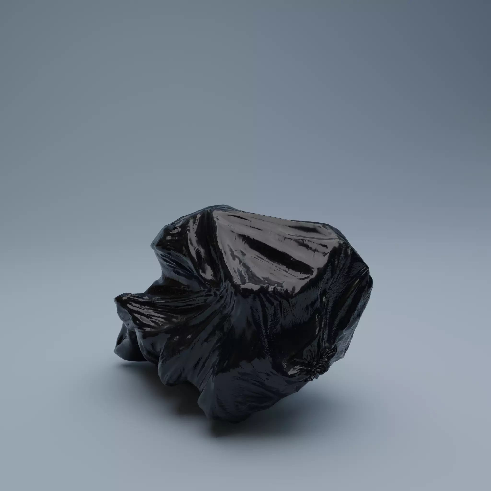 Trashbag - Medium Low-poly 3D model_0