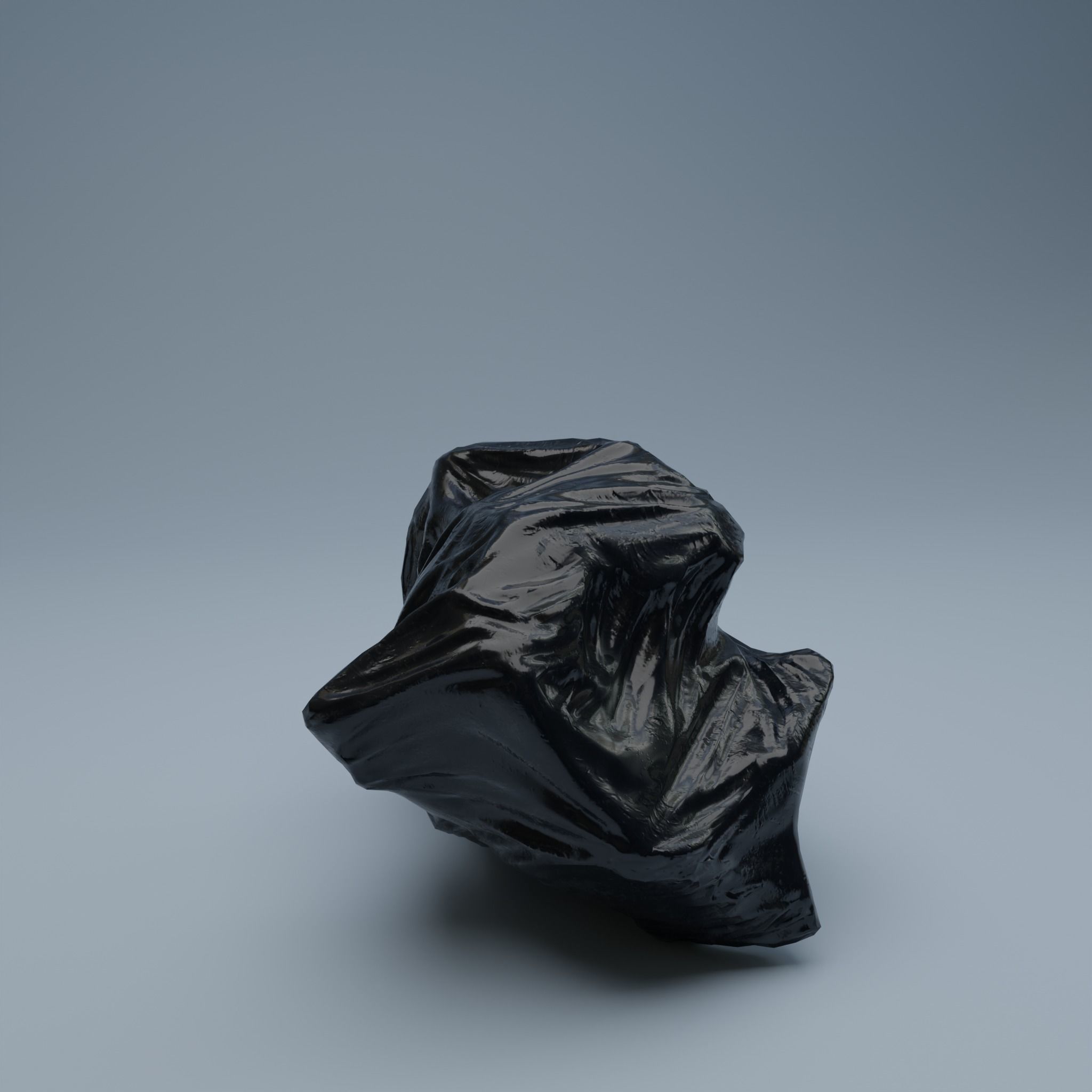 Trashbag - Medium Low-poly 3D model_3