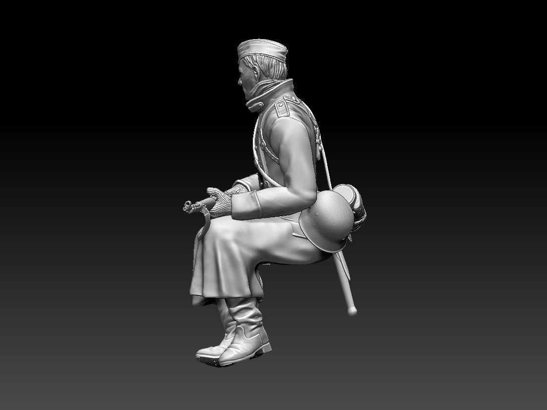 German soldier 3D print model_40