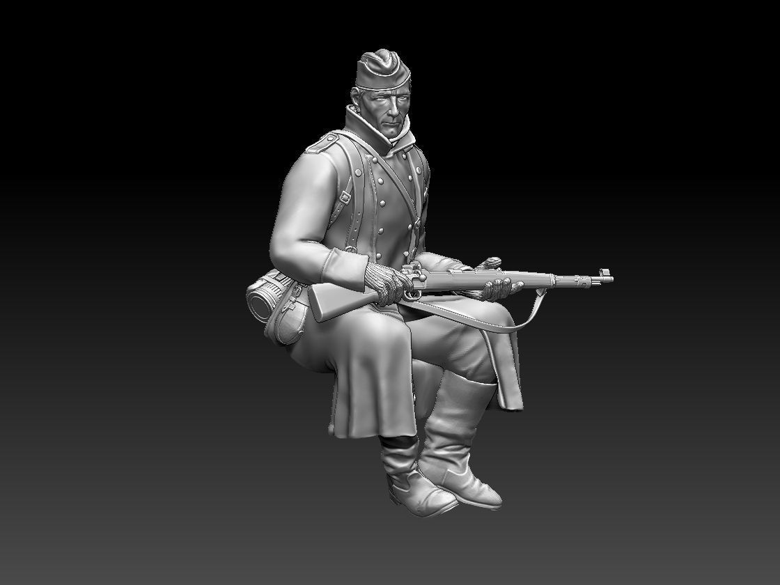 German soldier 3D print model_62