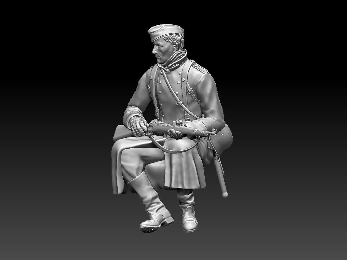 German soldier 3D print model_51