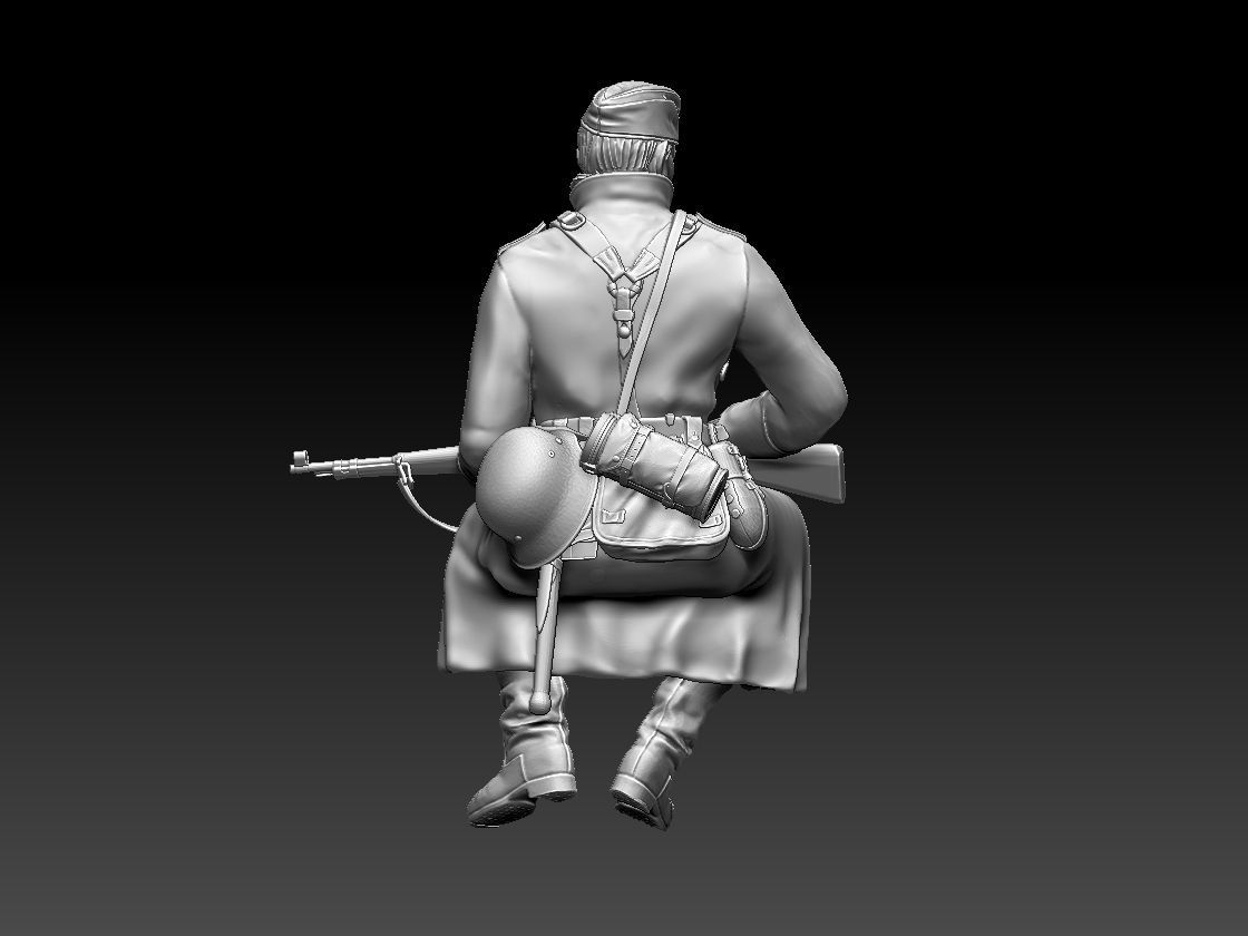 German soldier 3D print model_7