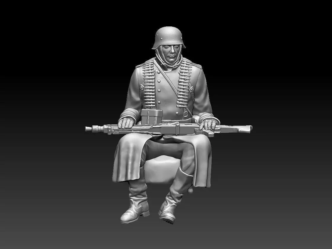 German soldier 3D print model
