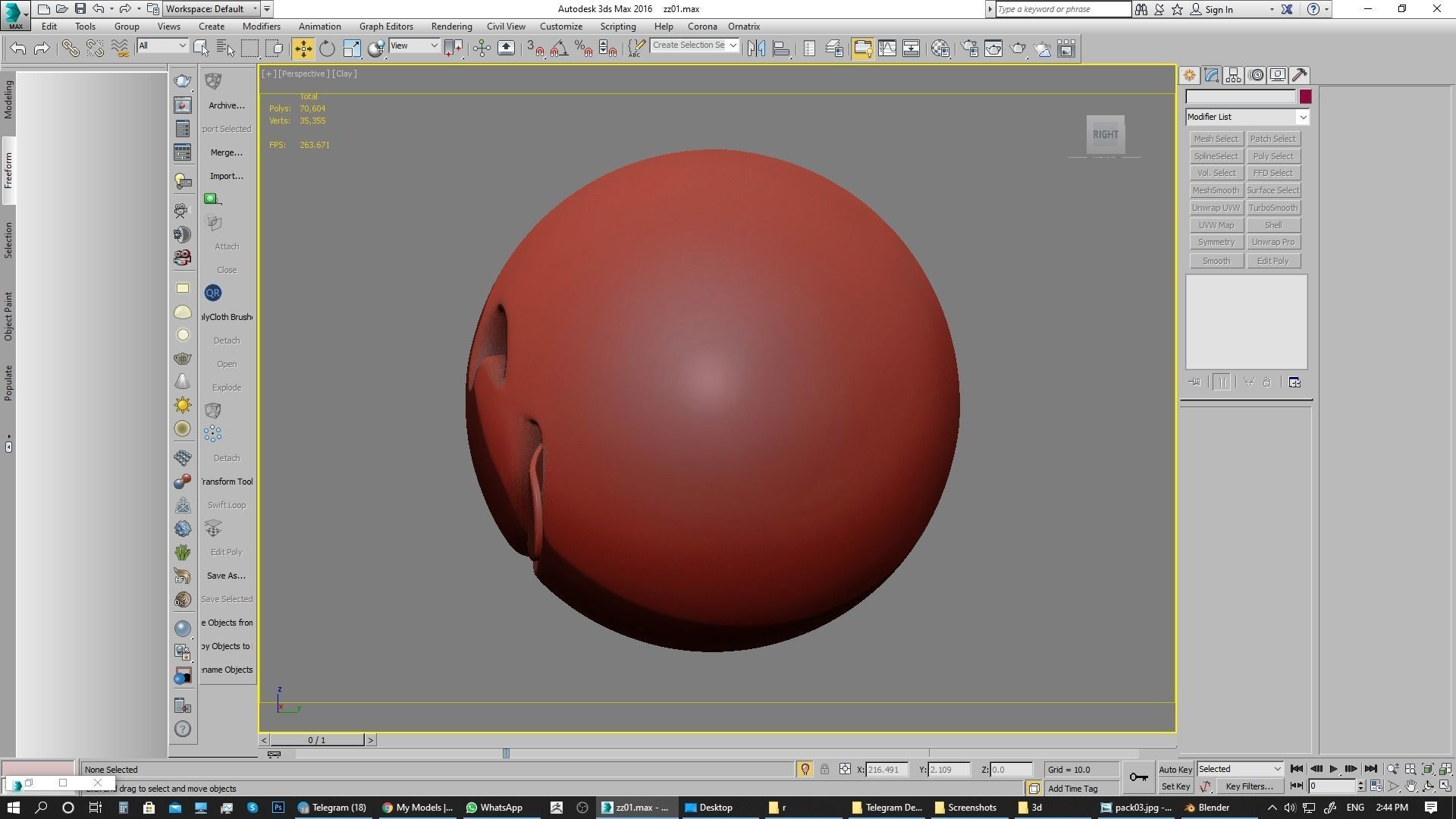 Emoji Face Savoring Food 3D model_13