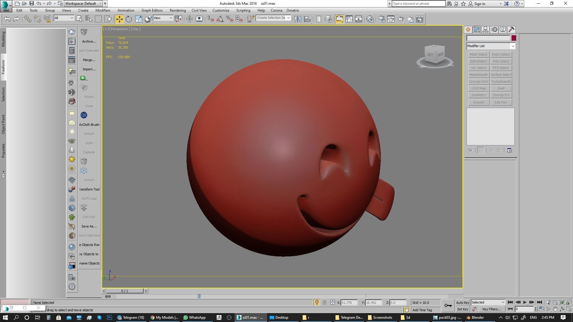 Emoji Face Savoring Food 3D model_25