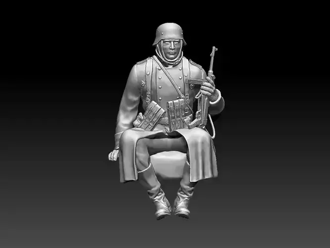 German soldier 3D print model