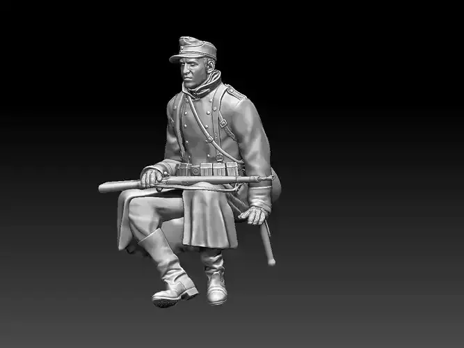 German soldier 3D print model