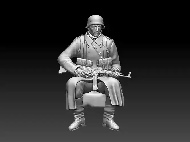German soldier 3D print model