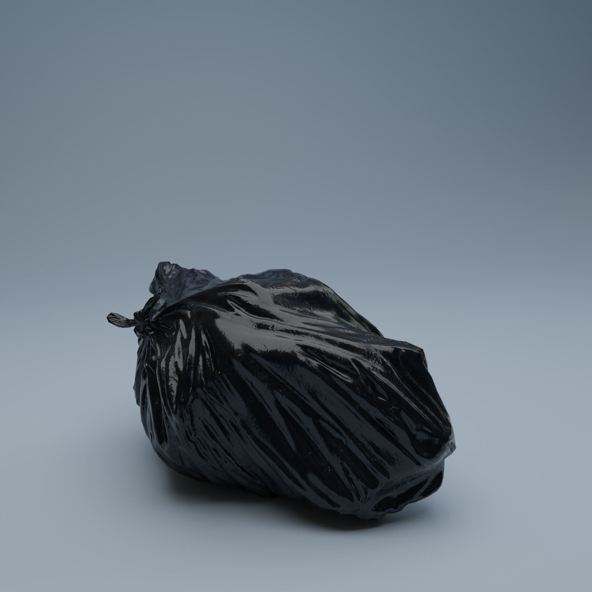 Trashbag - Medium 2 Low-poly 3D model_5