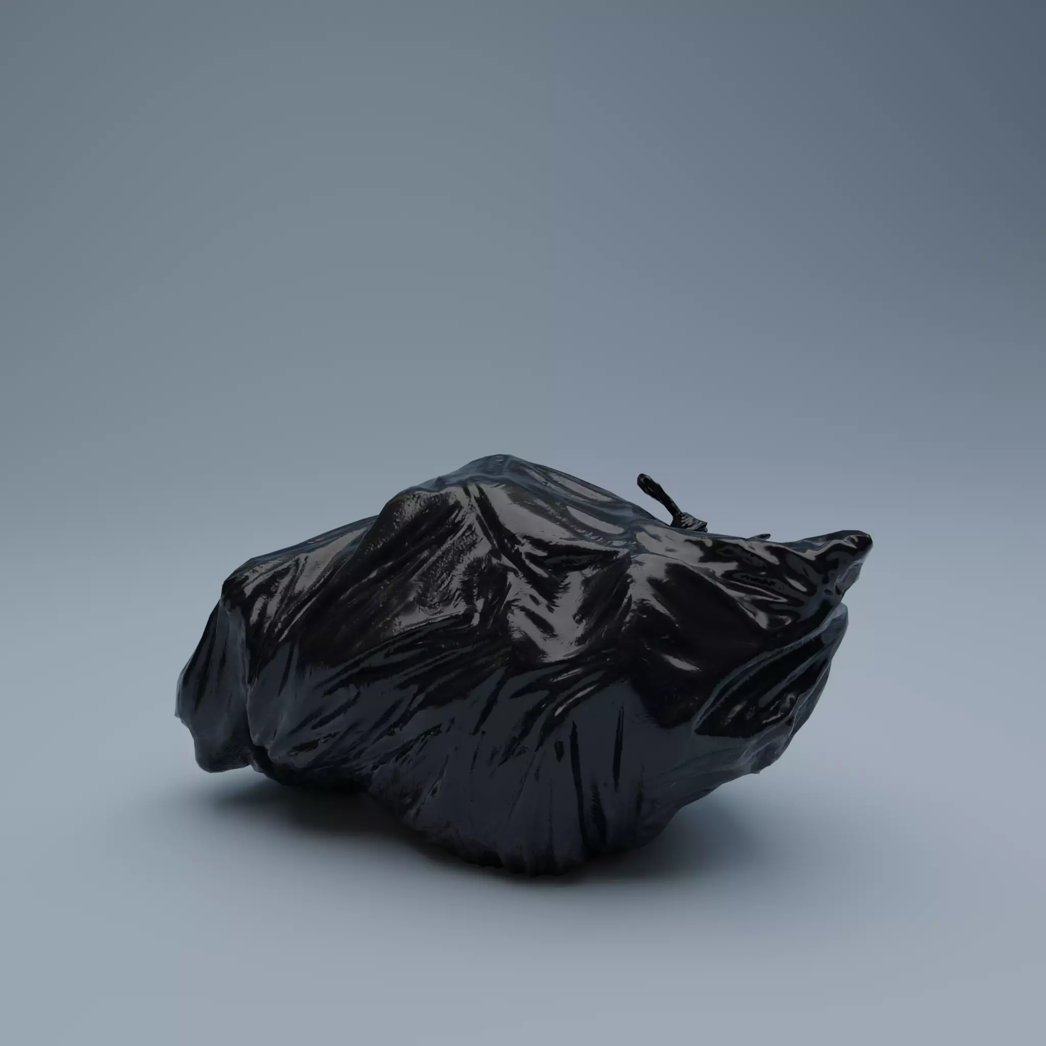 Trashbag - Medium 2 Low-poly 3D model_0