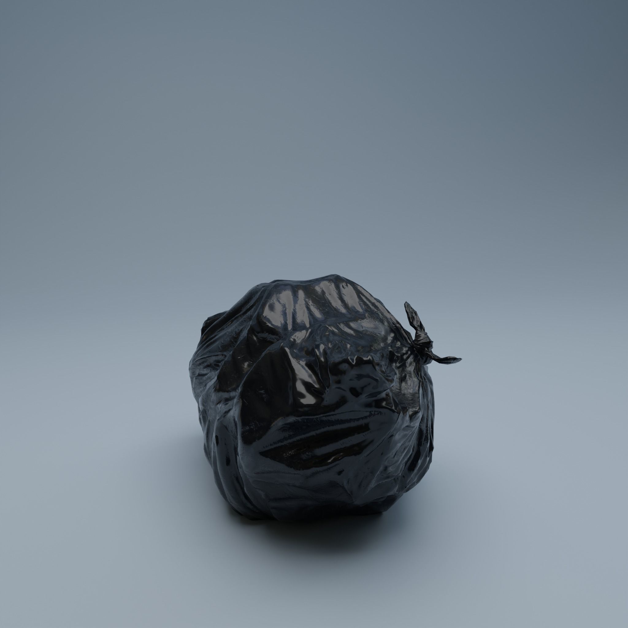 Trashbag - Medium 2 Low-poly 3D model_2