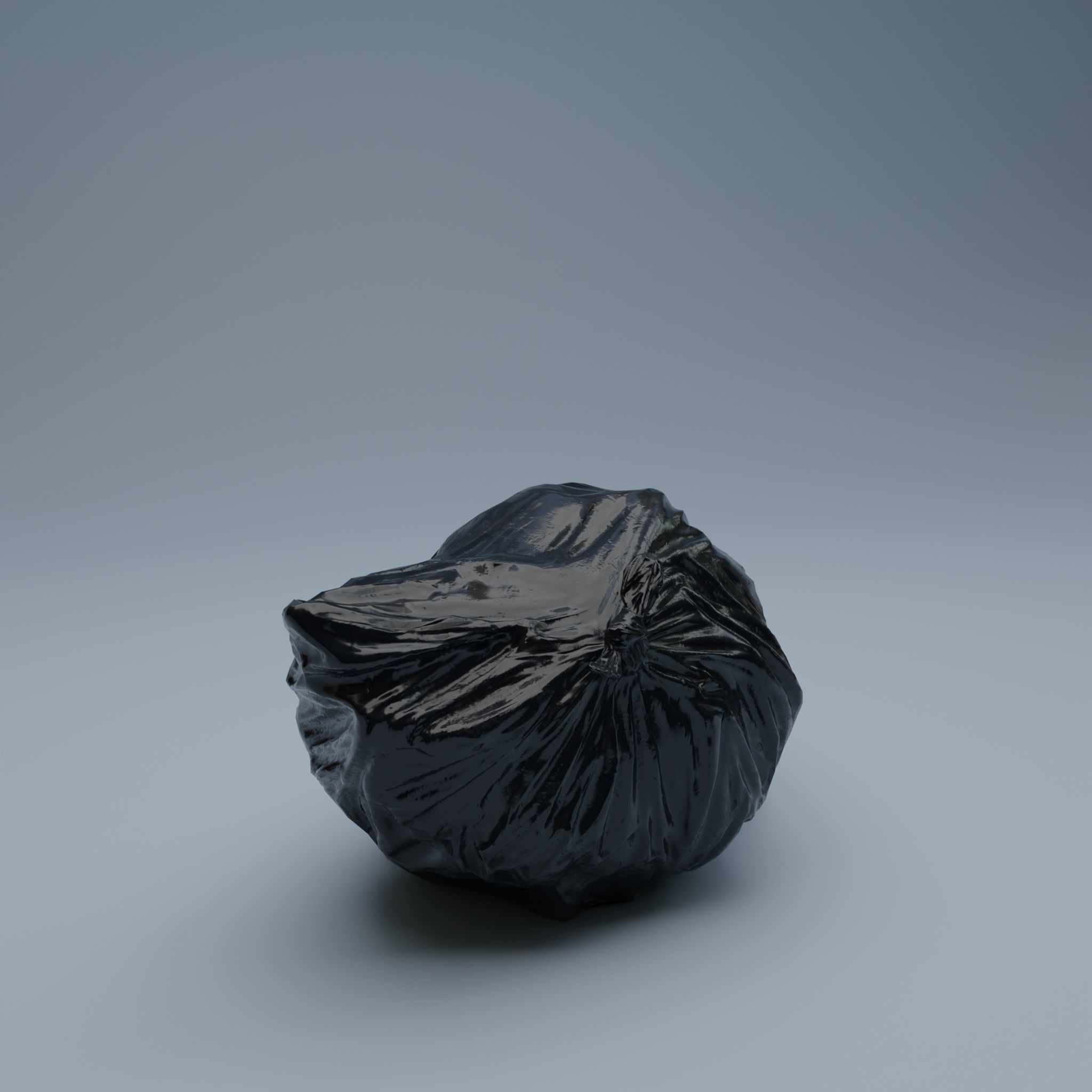 Trashbag - Medium 2 Low-poly 3D model_1