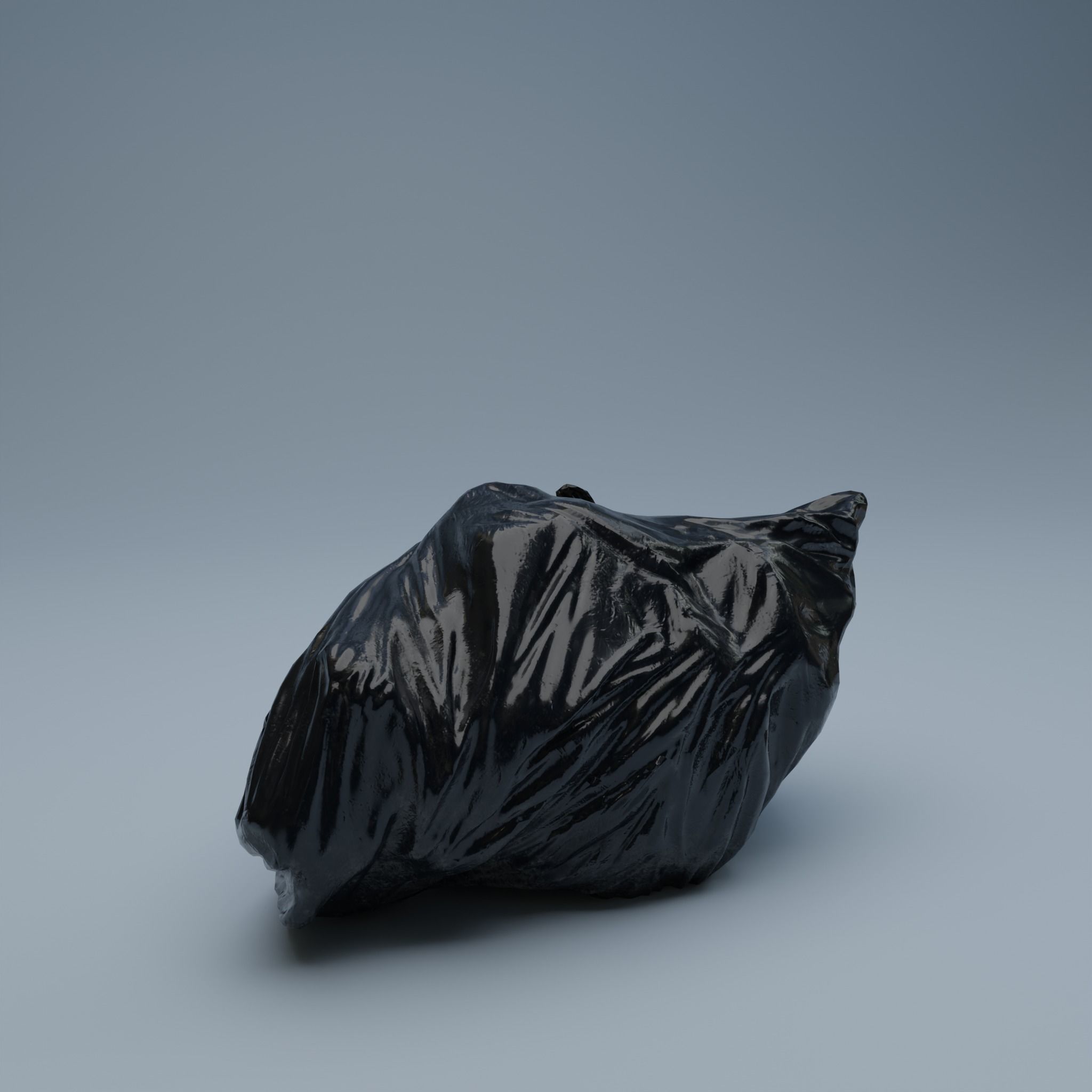 Trashbag - Medium 2 Low-poly 3D model_3
