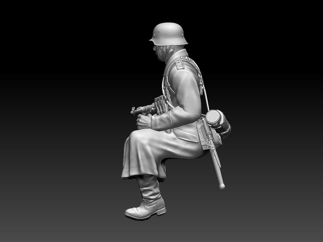 German soldier 3D print model_51