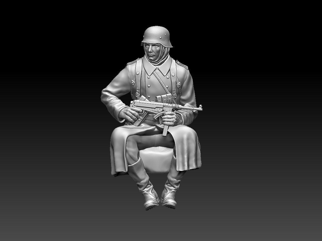 German soldier 3D print model_61