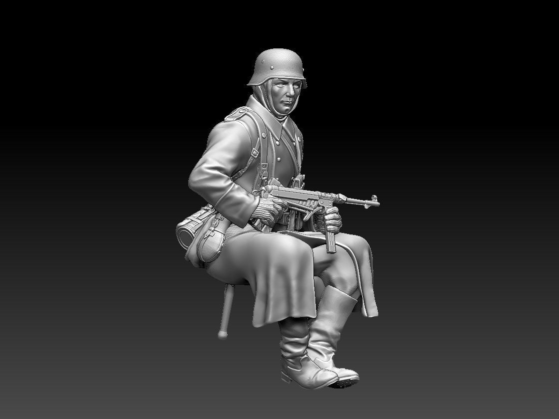 German soldier 3D print model_19
