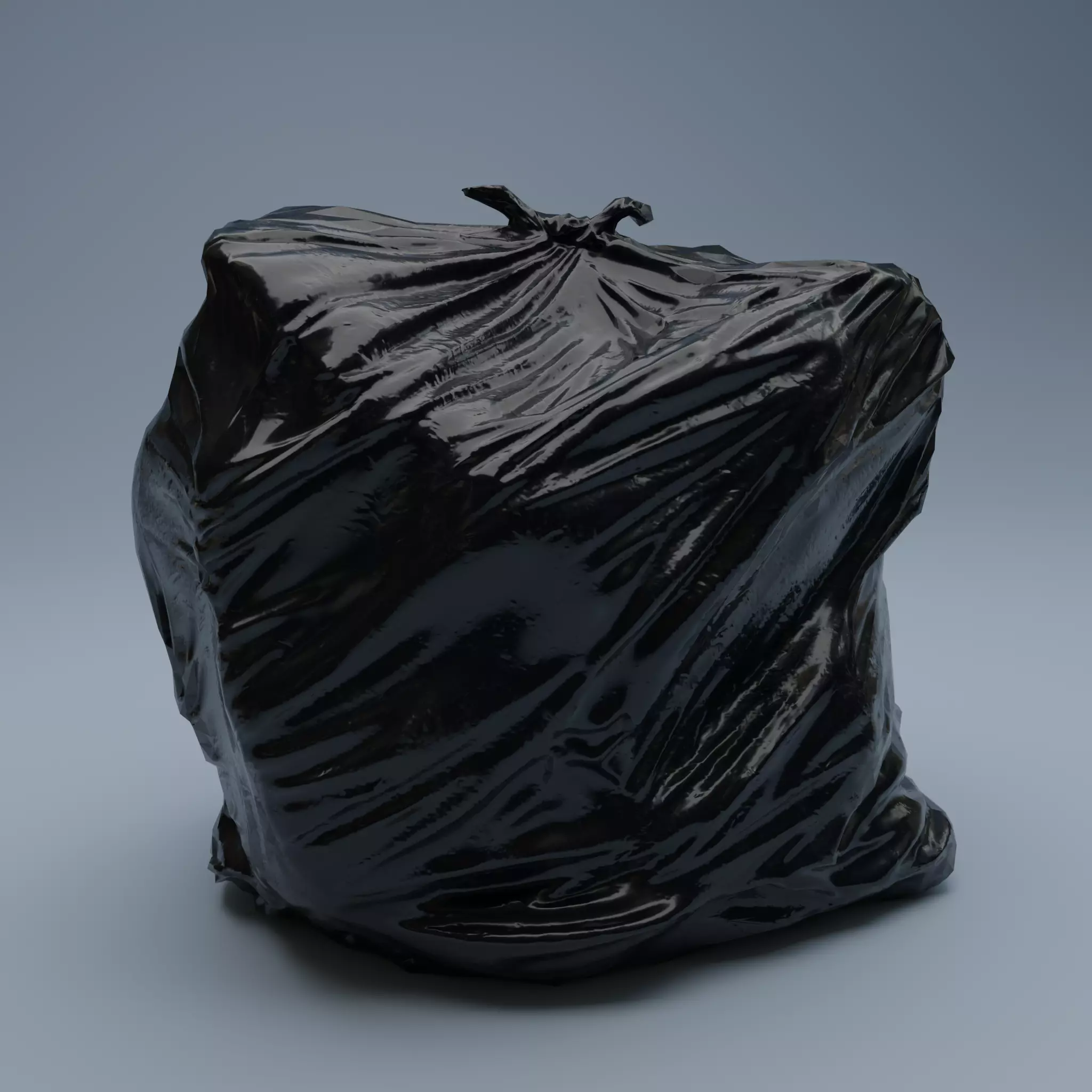 Trashbag - Large Low-poly 3D model_0