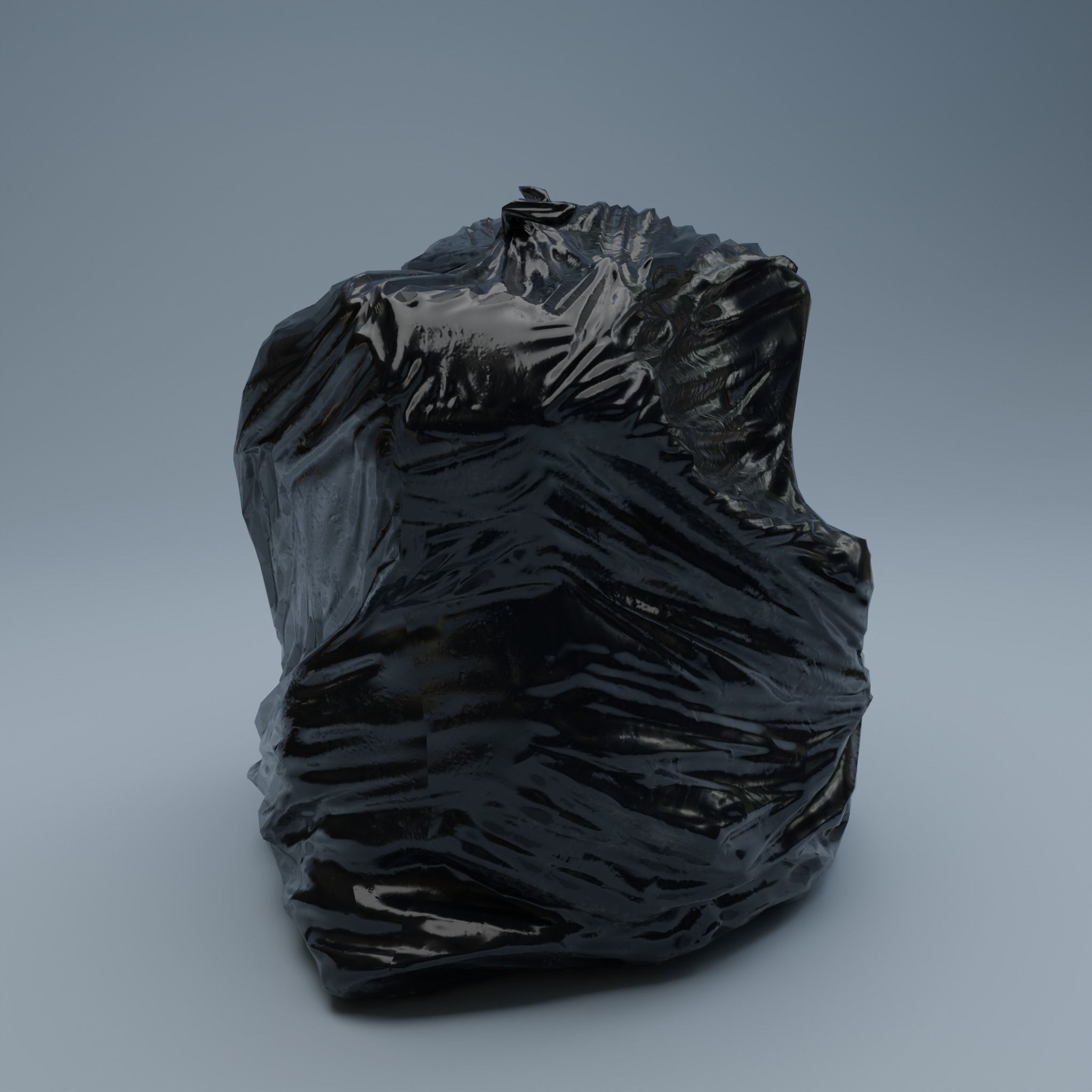 Trashbag - Large Low-poly 3D model_5