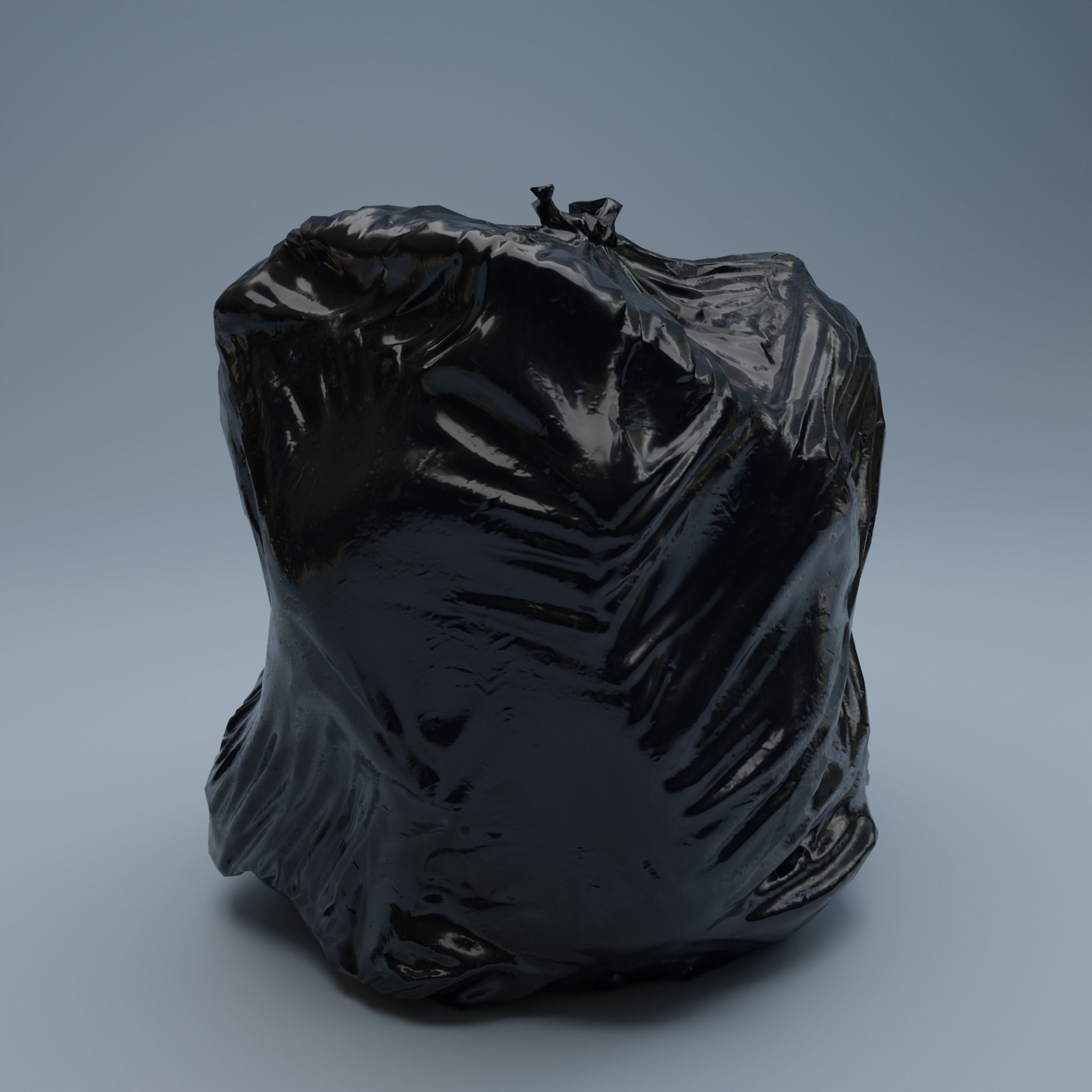Trashbag - Large Low-poly 3D model_1