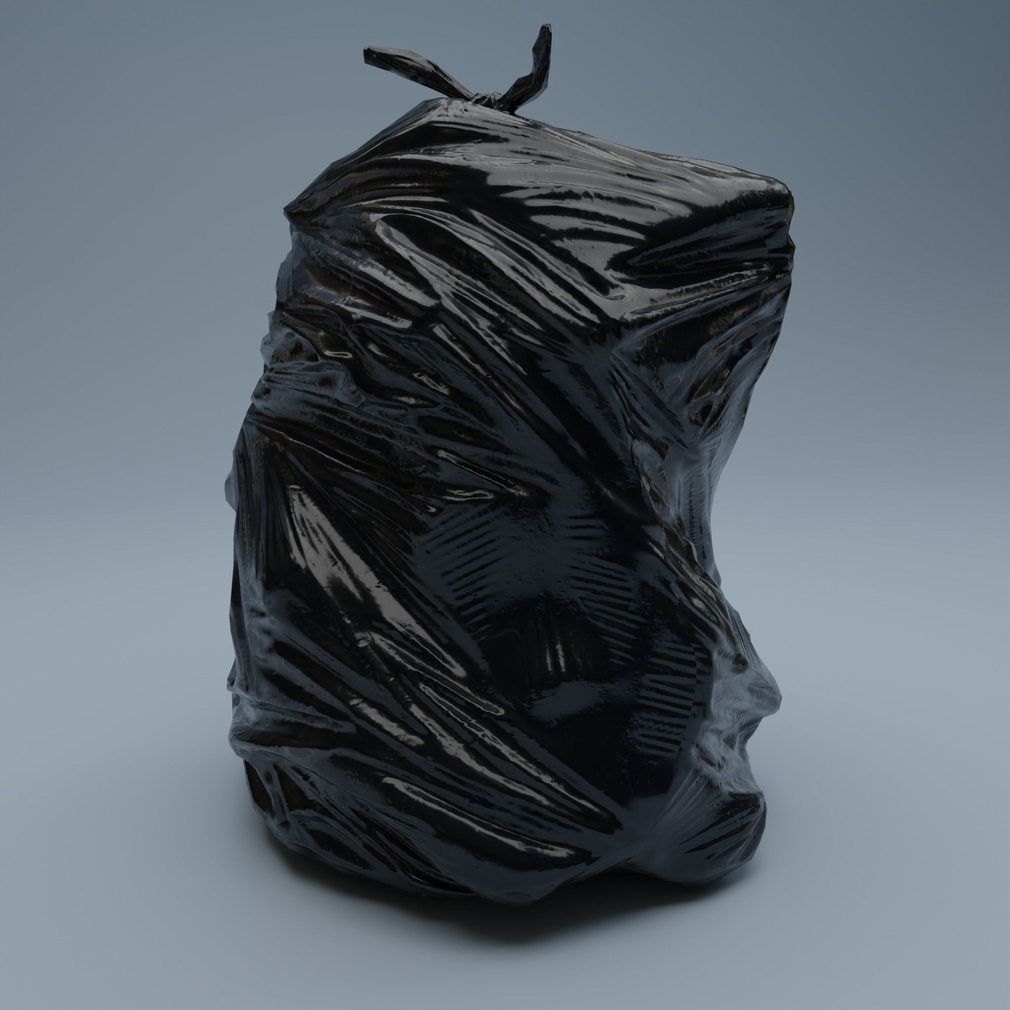 Trashbag - Large 2 Low-poly 3D model_3