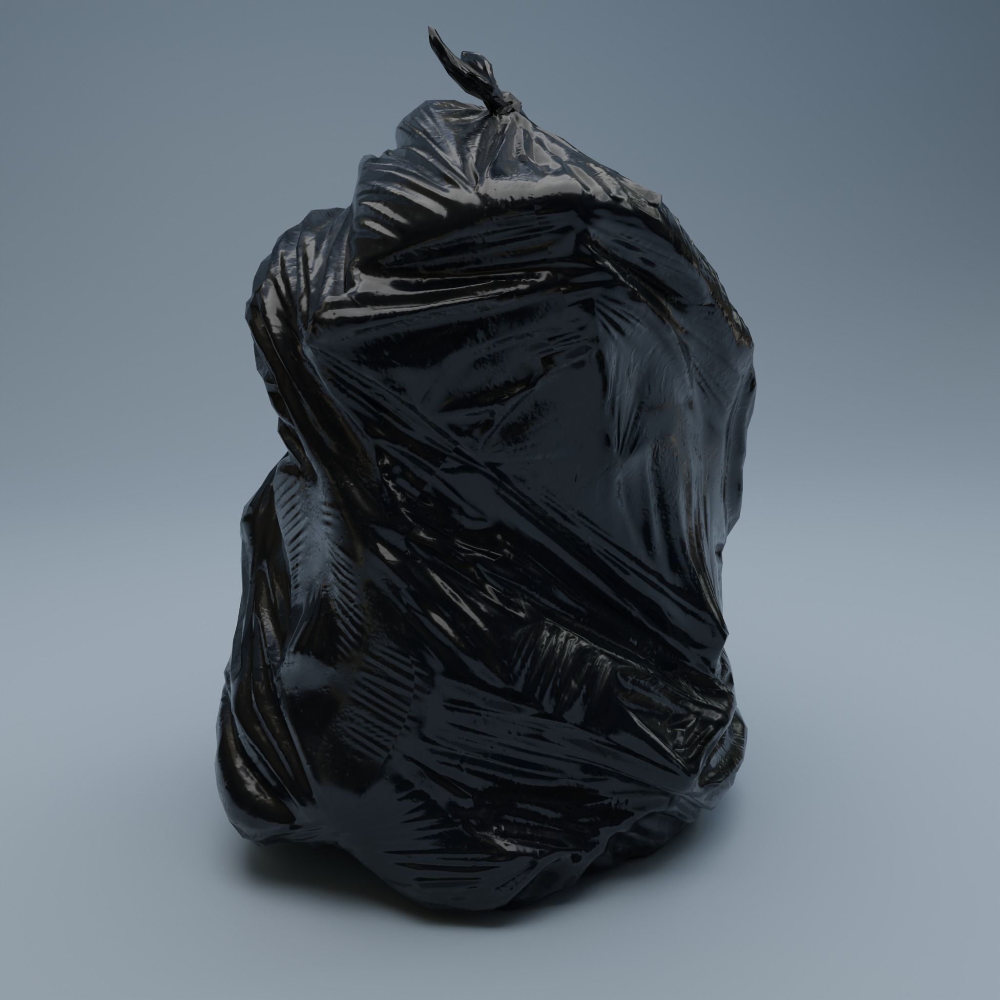 Trashbag - Large 2 Low-poly 3D model_2
