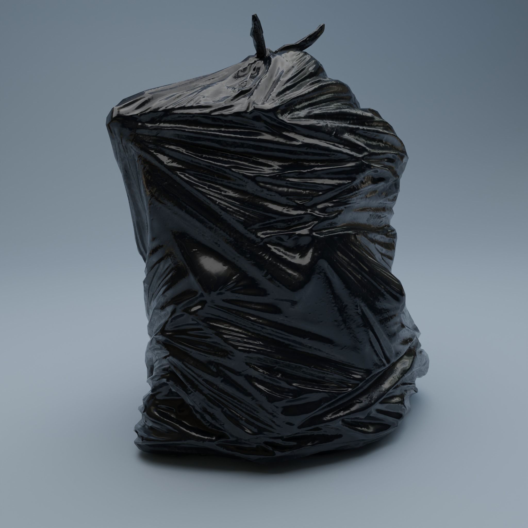 Trashbag - Large 2 Low-poly 3D model_5