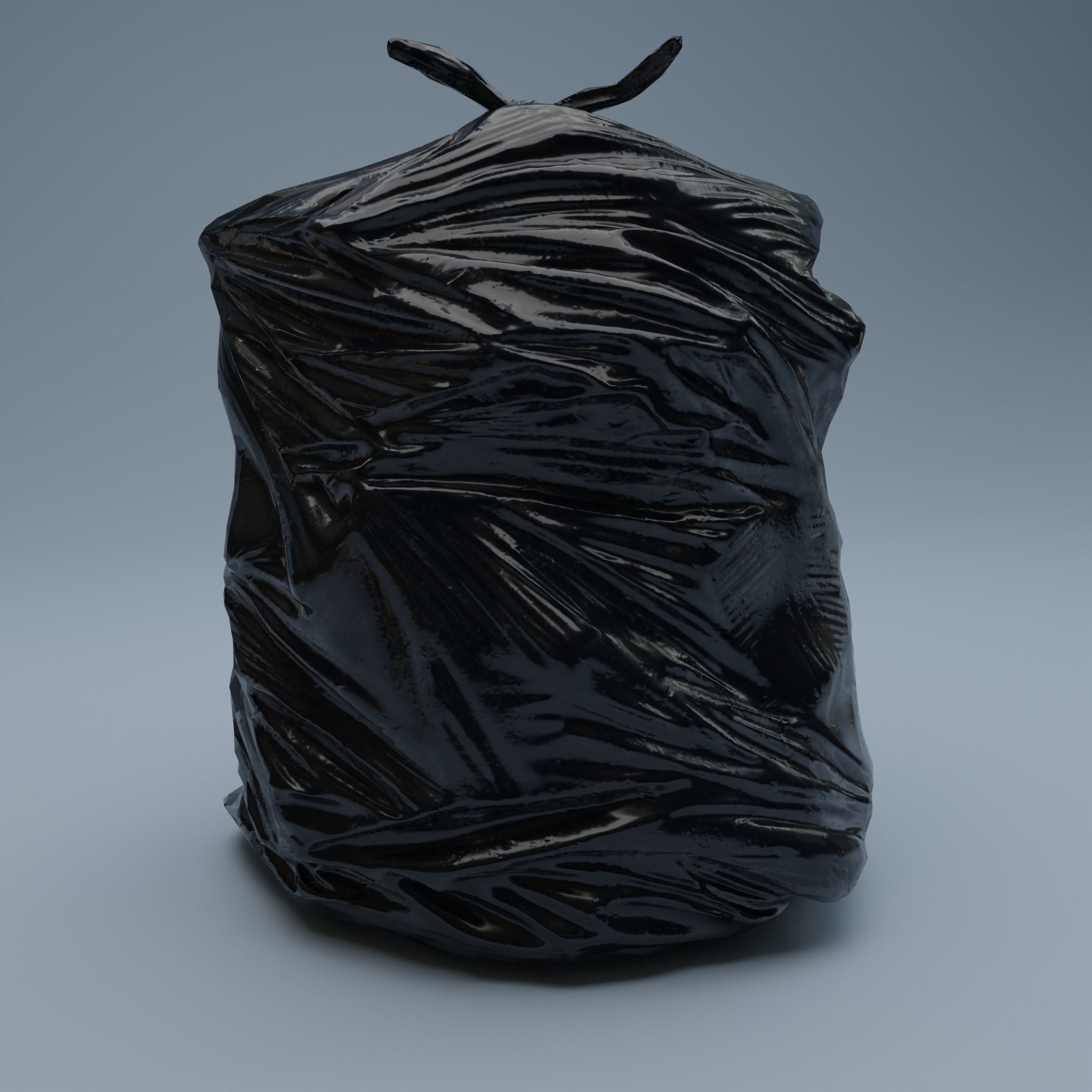Trashbag - Large 2 Low-poly 3D model_4
