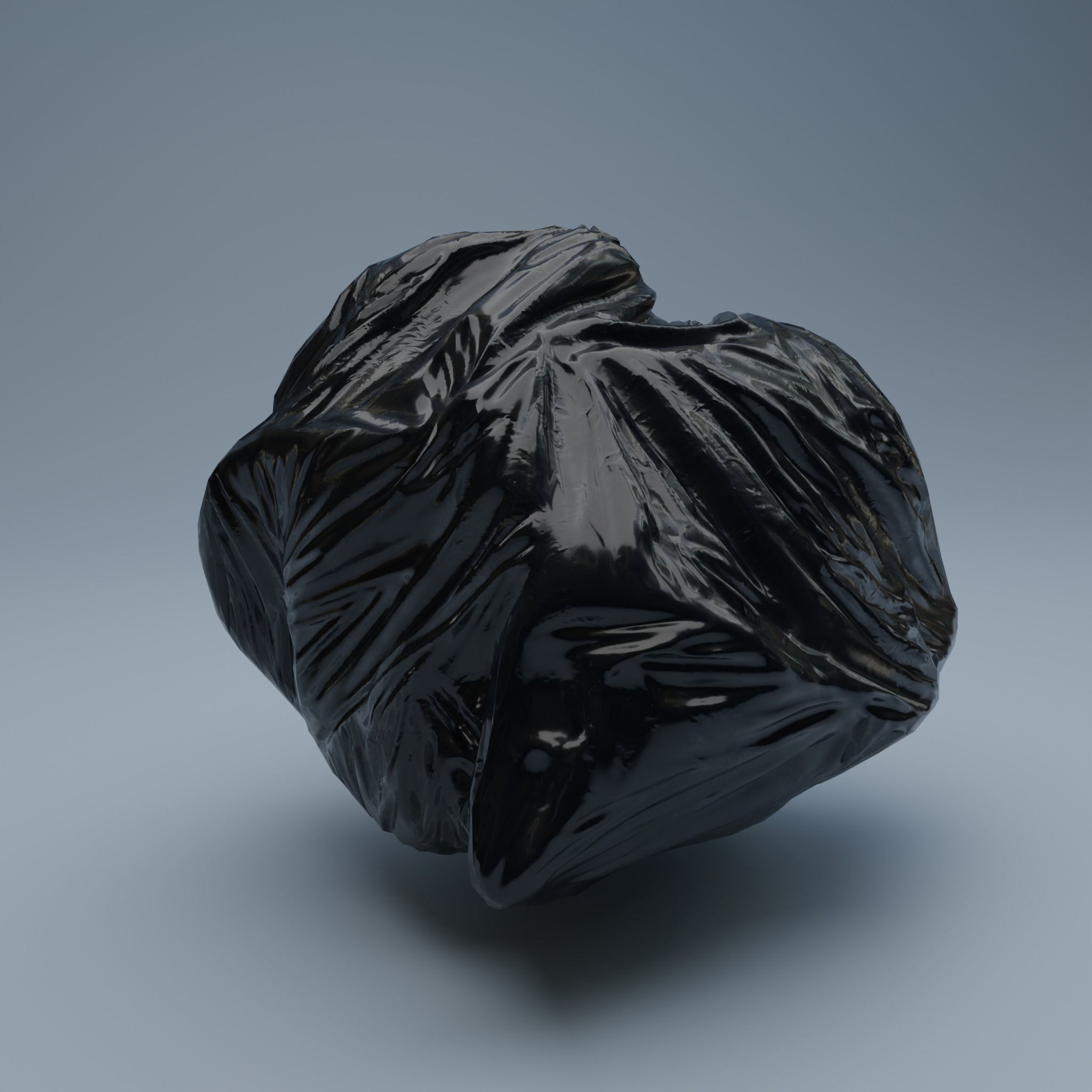 Trashbag - Big Low-poly 3D model_3