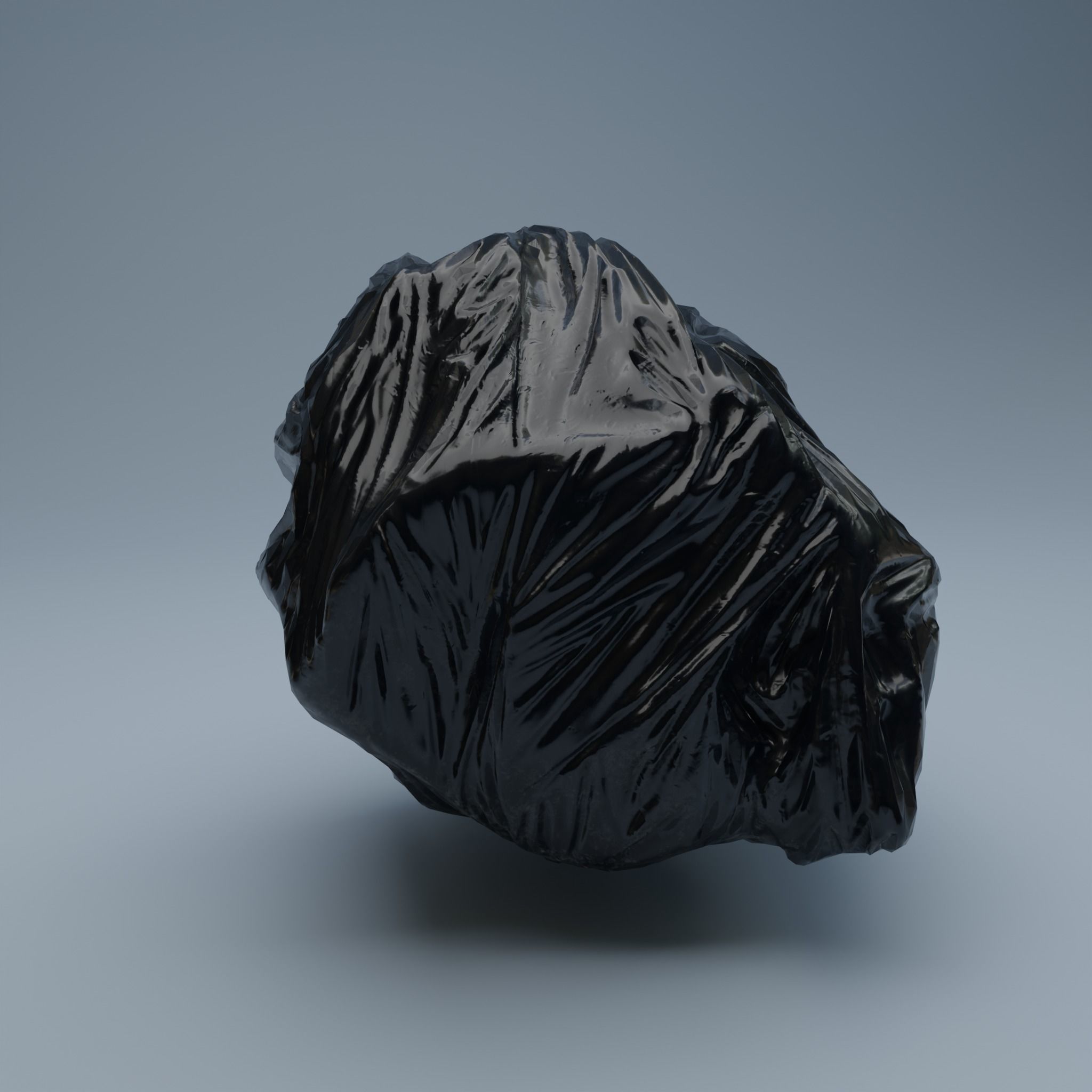 Trashbag - Big Low-poly 3D model_4
