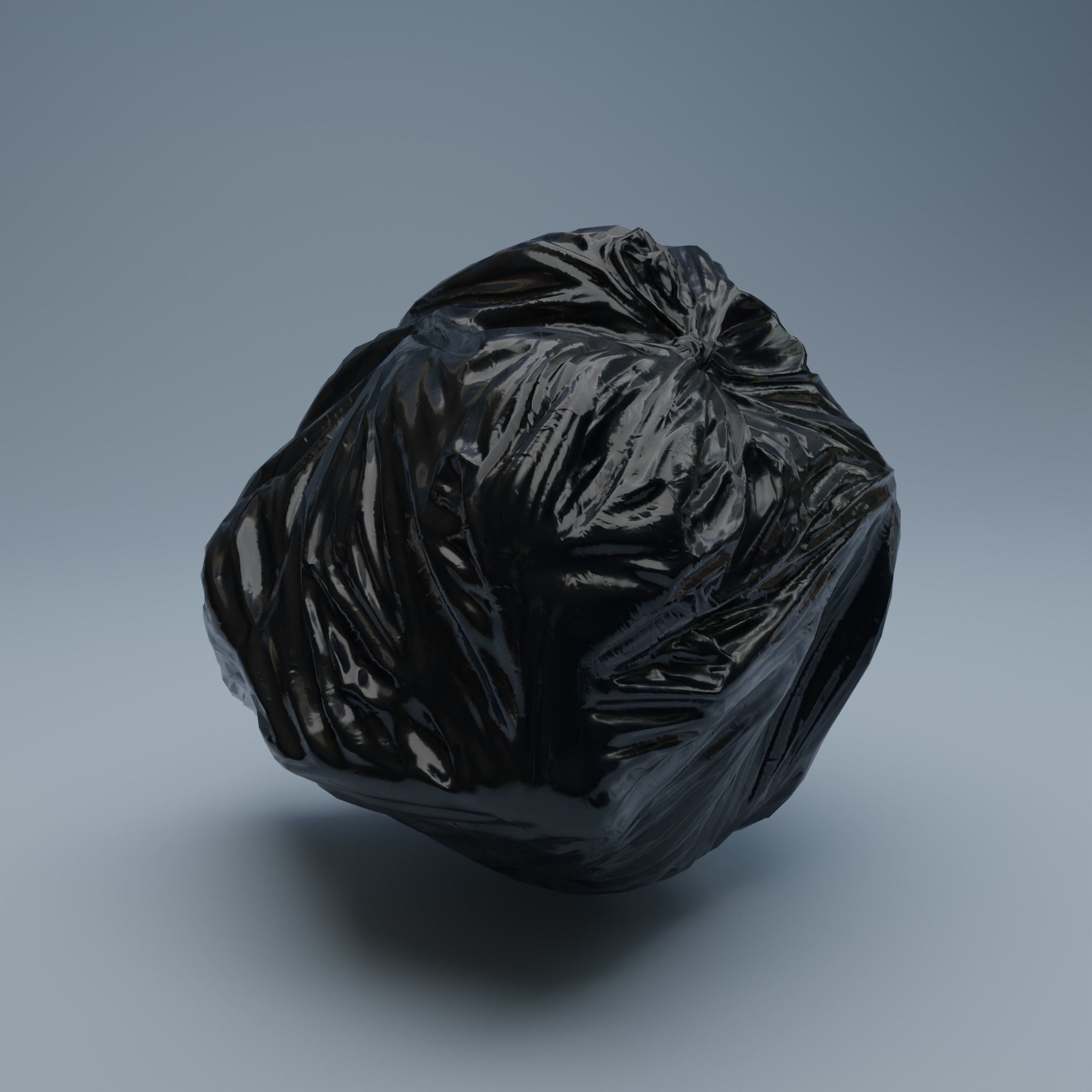 Trashbag - Big Low-poly 3D model_1