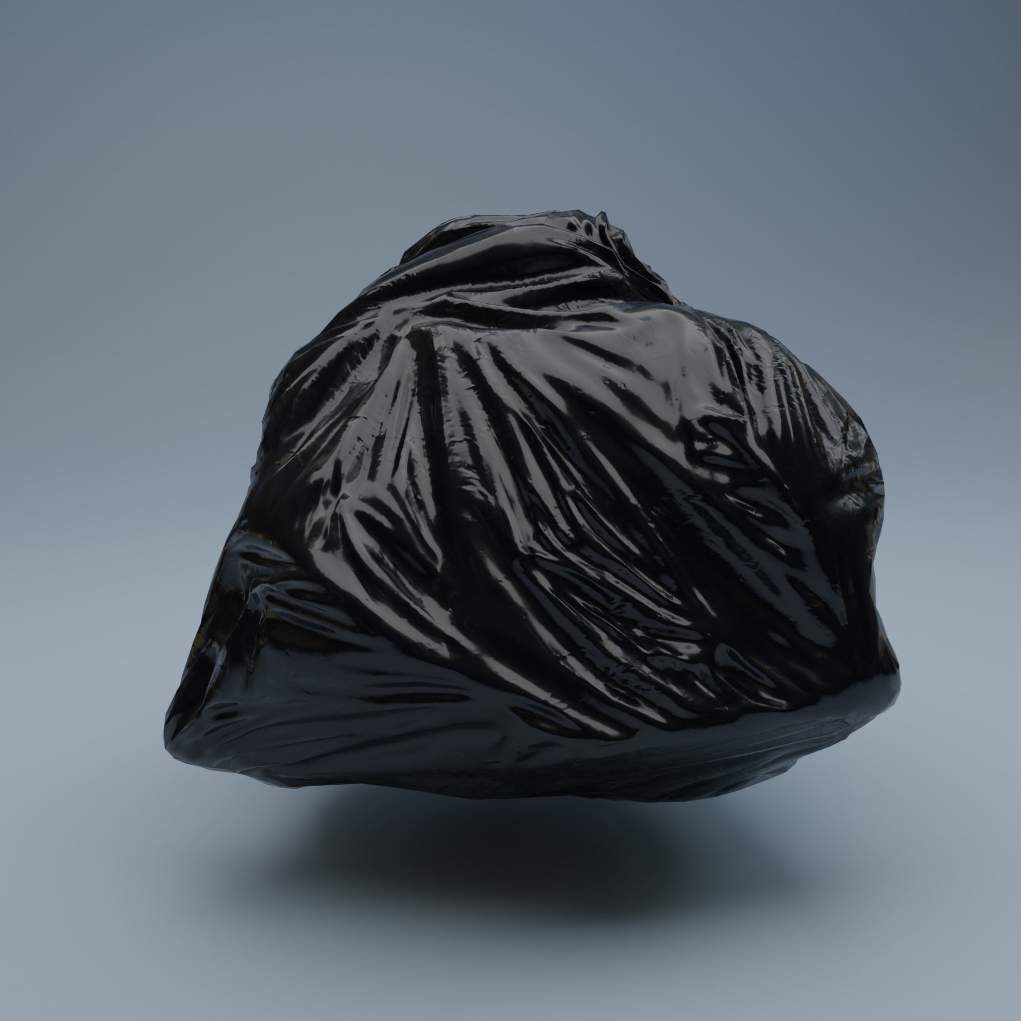 Trashbag - Big Low-poly 3D model_2