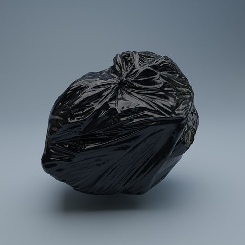 Trashbag - Big Low-poly 3D model