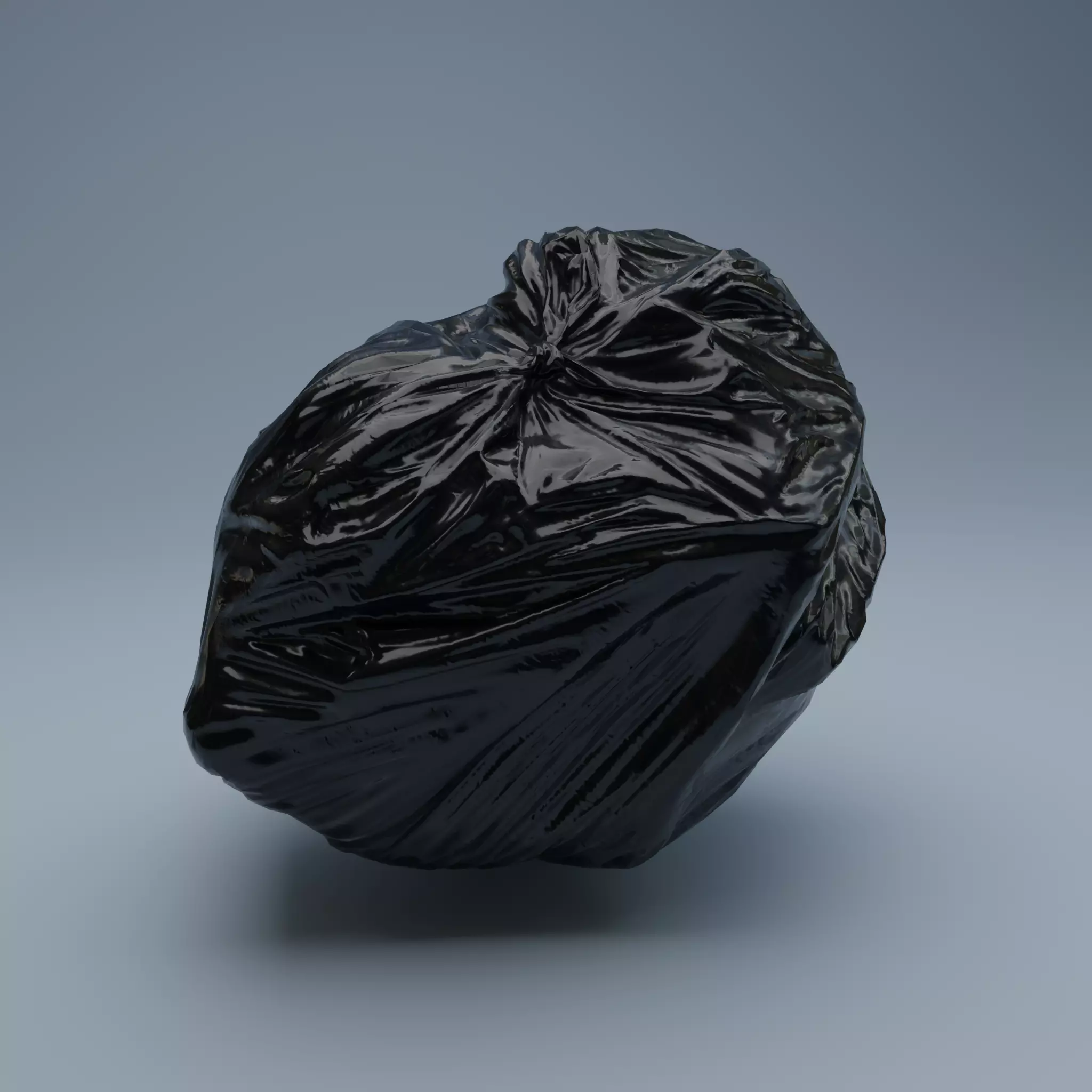 Trashbag - Big Low-poly 3D model_0