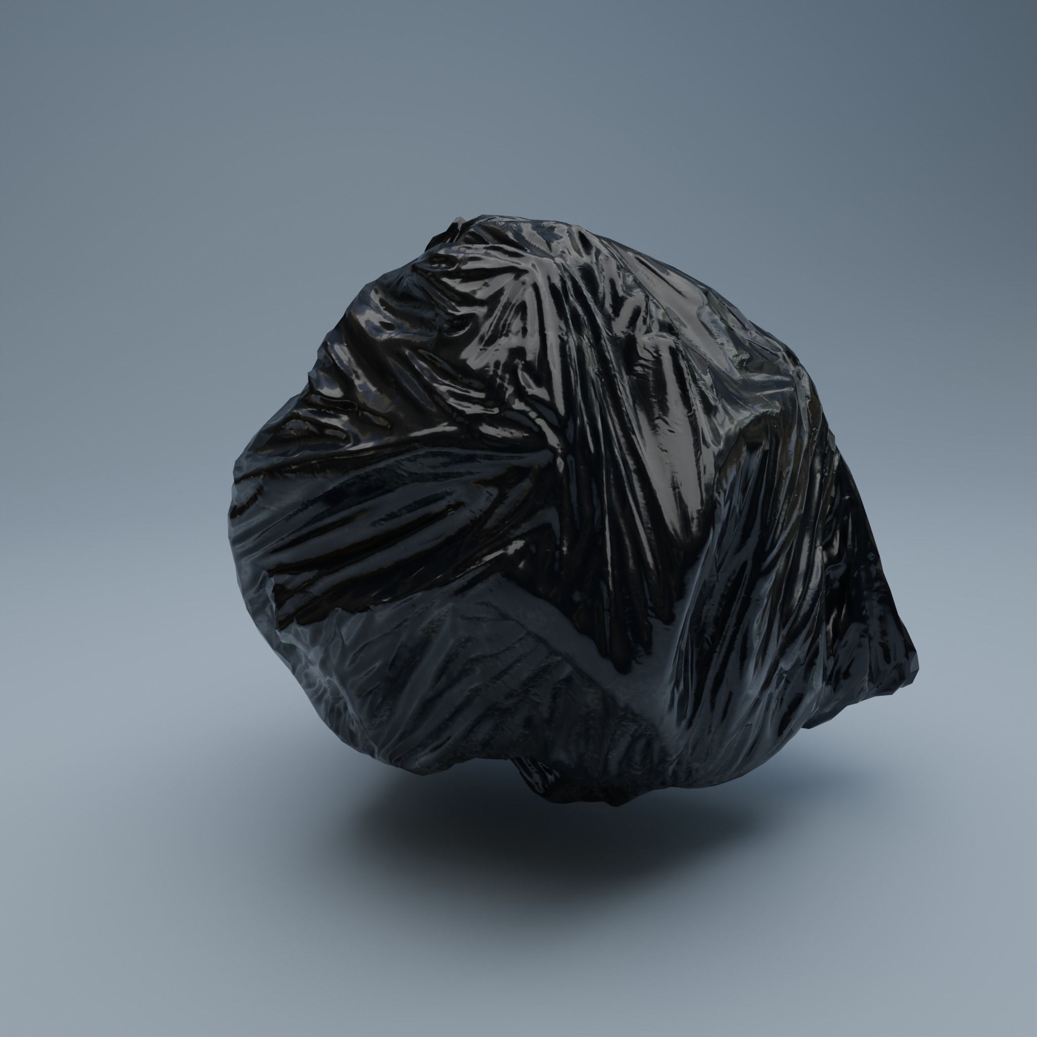 Trashbag - Big Low-poly 3D model_5