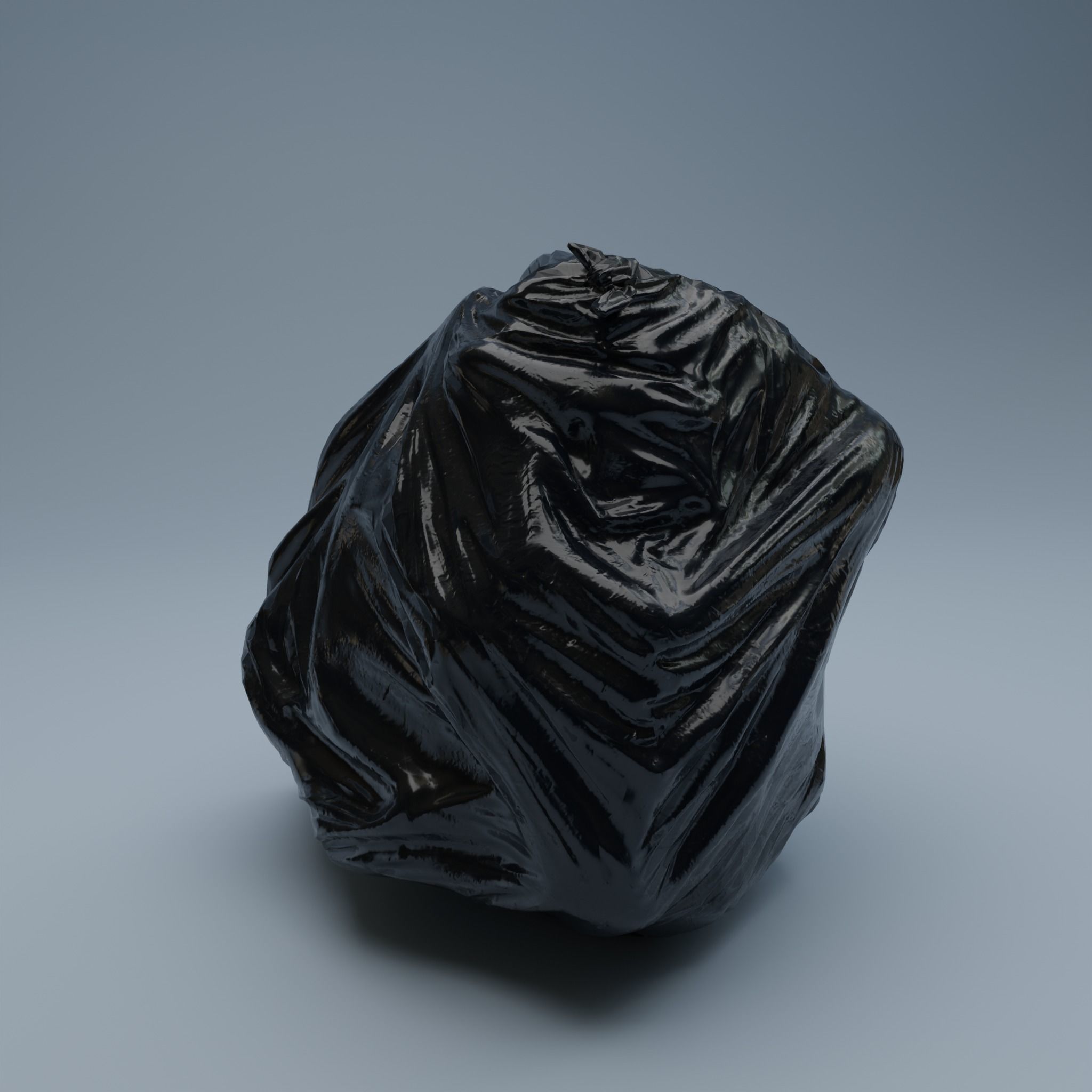 Trashbag - Big 2 Low-poly 3D model_2