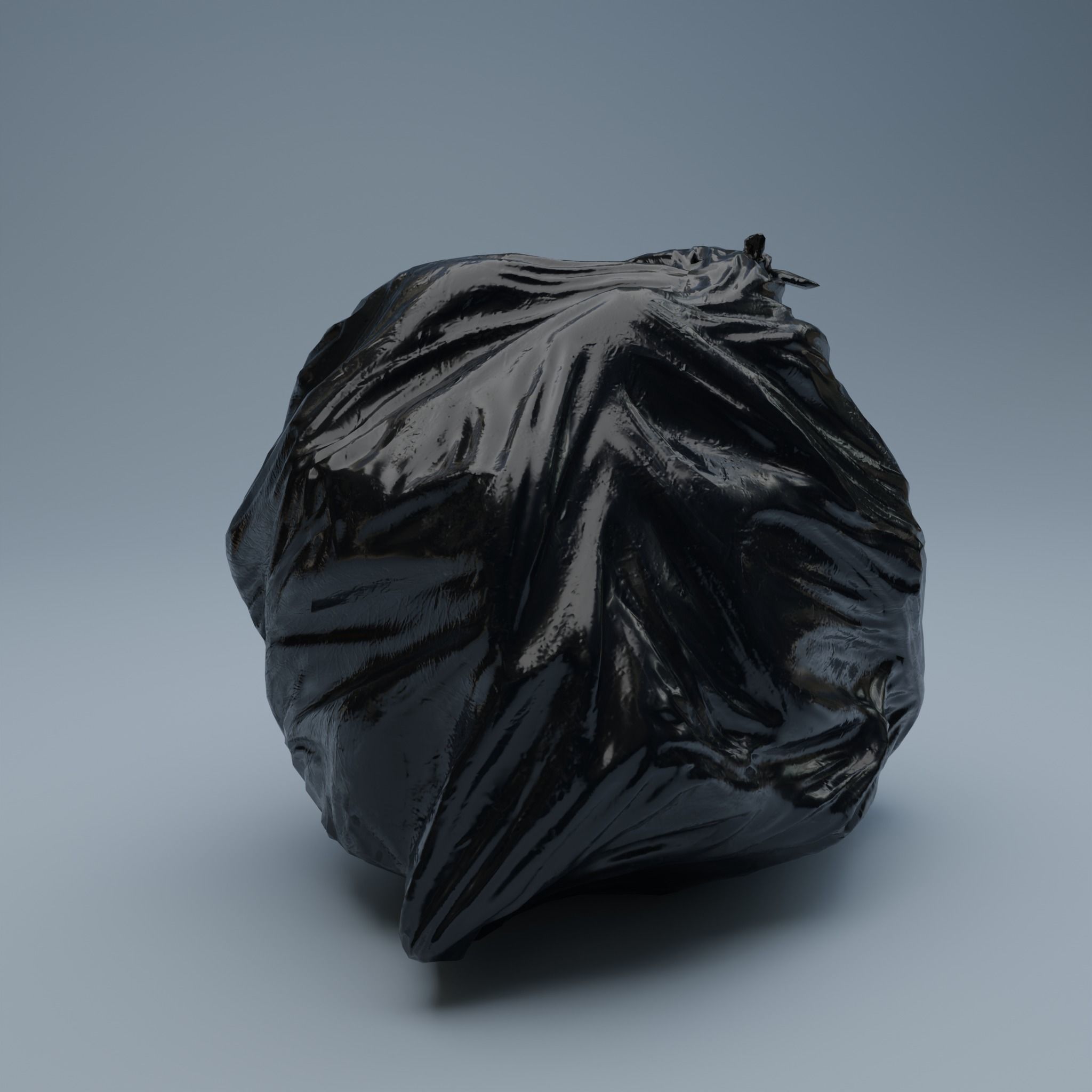Trashbag - Big 2 Low-poly 3D model_4