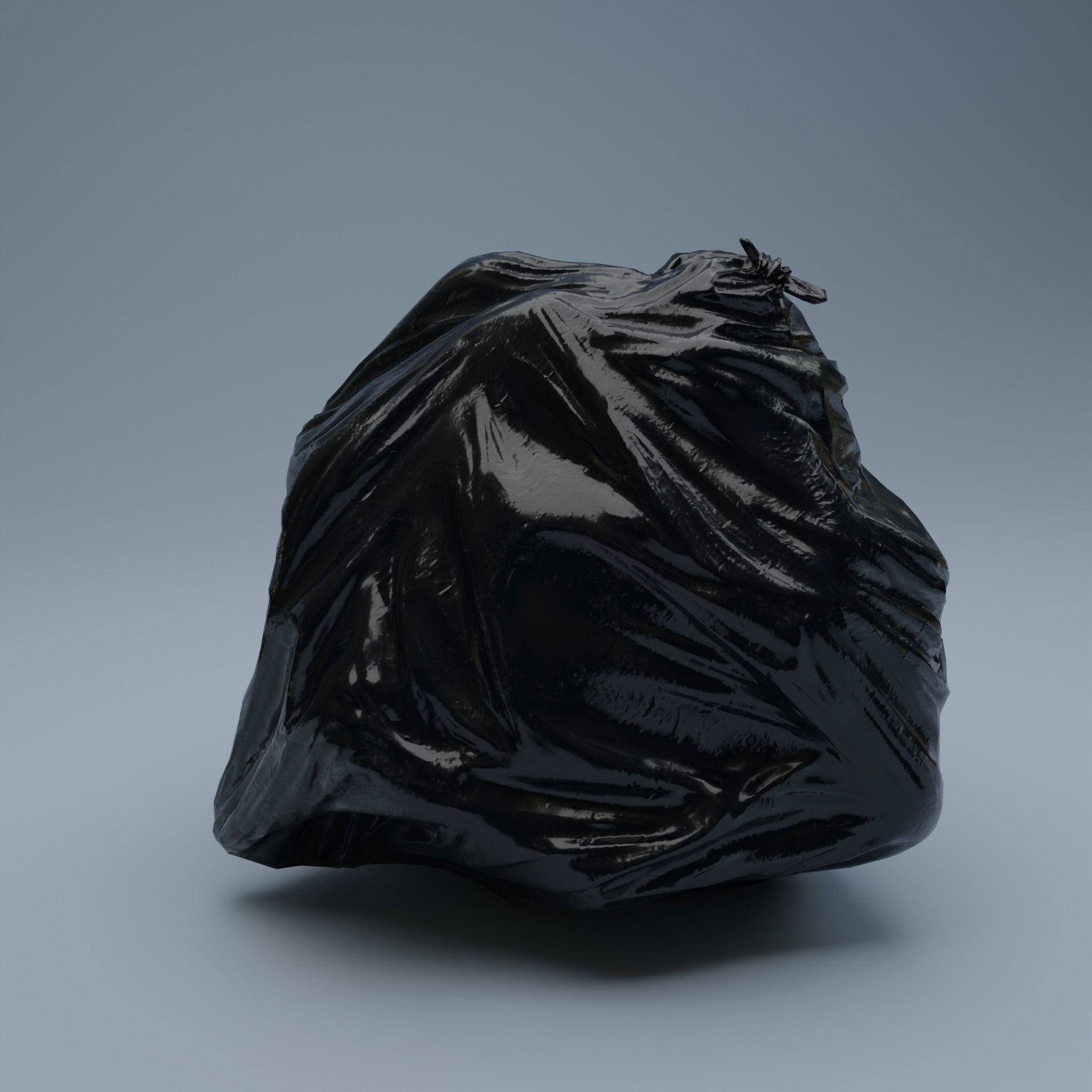 Trashbag - Big 2 Low-poly 3D model_3
