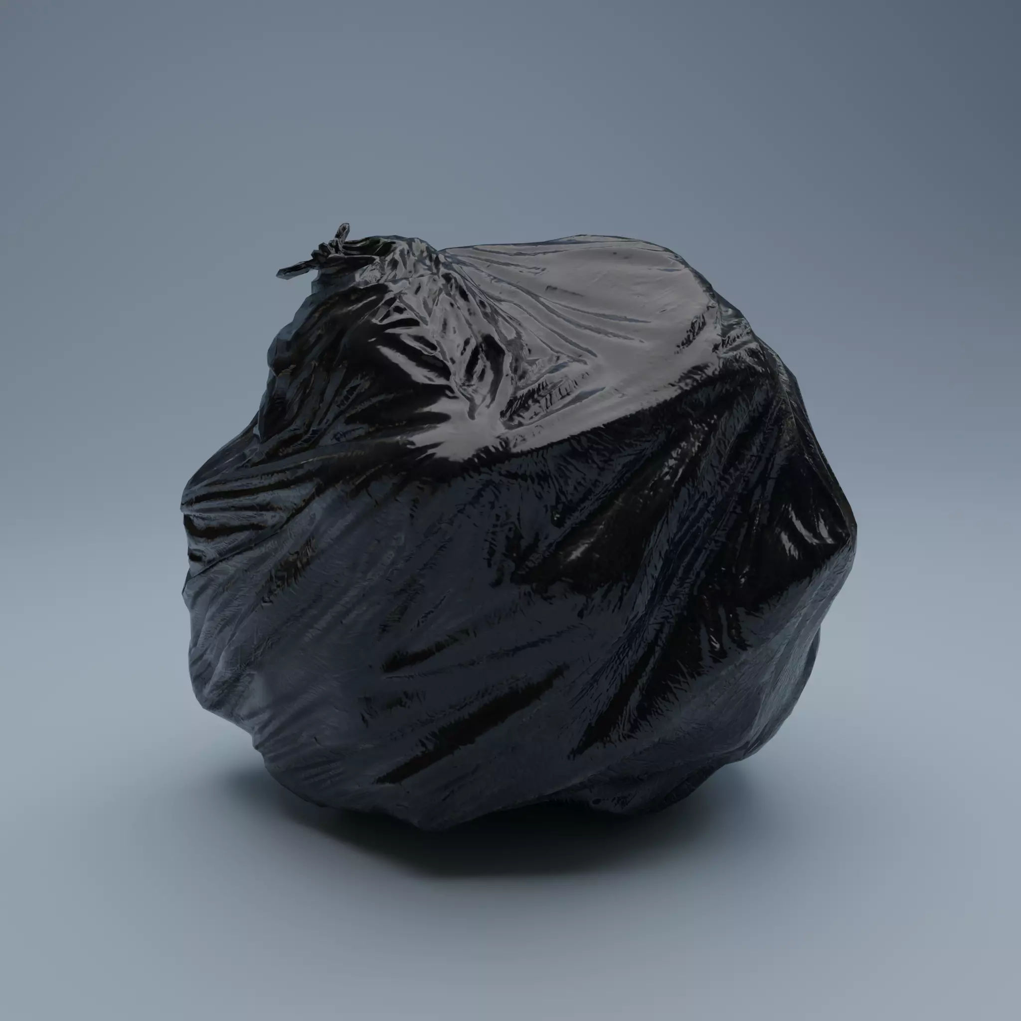 Trashbag - Big 2 Low-poly 3D model_0