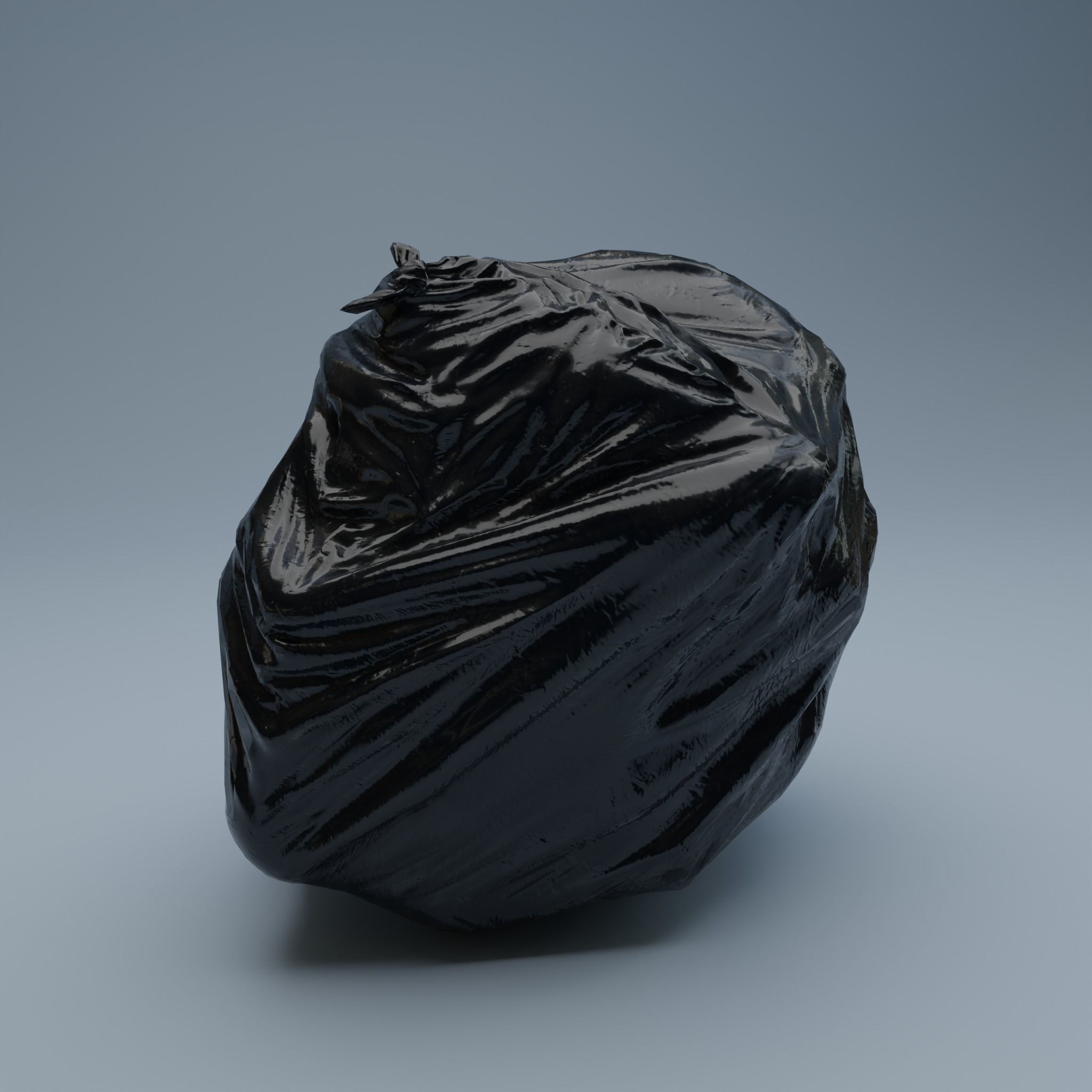 Trashbag - Big 2 Low-poly 3D model_1