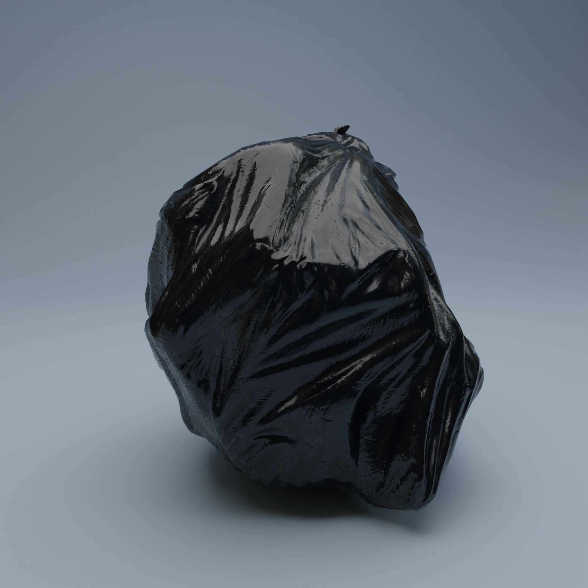 Trashbag - Big 2 Low-poly 3D model_5