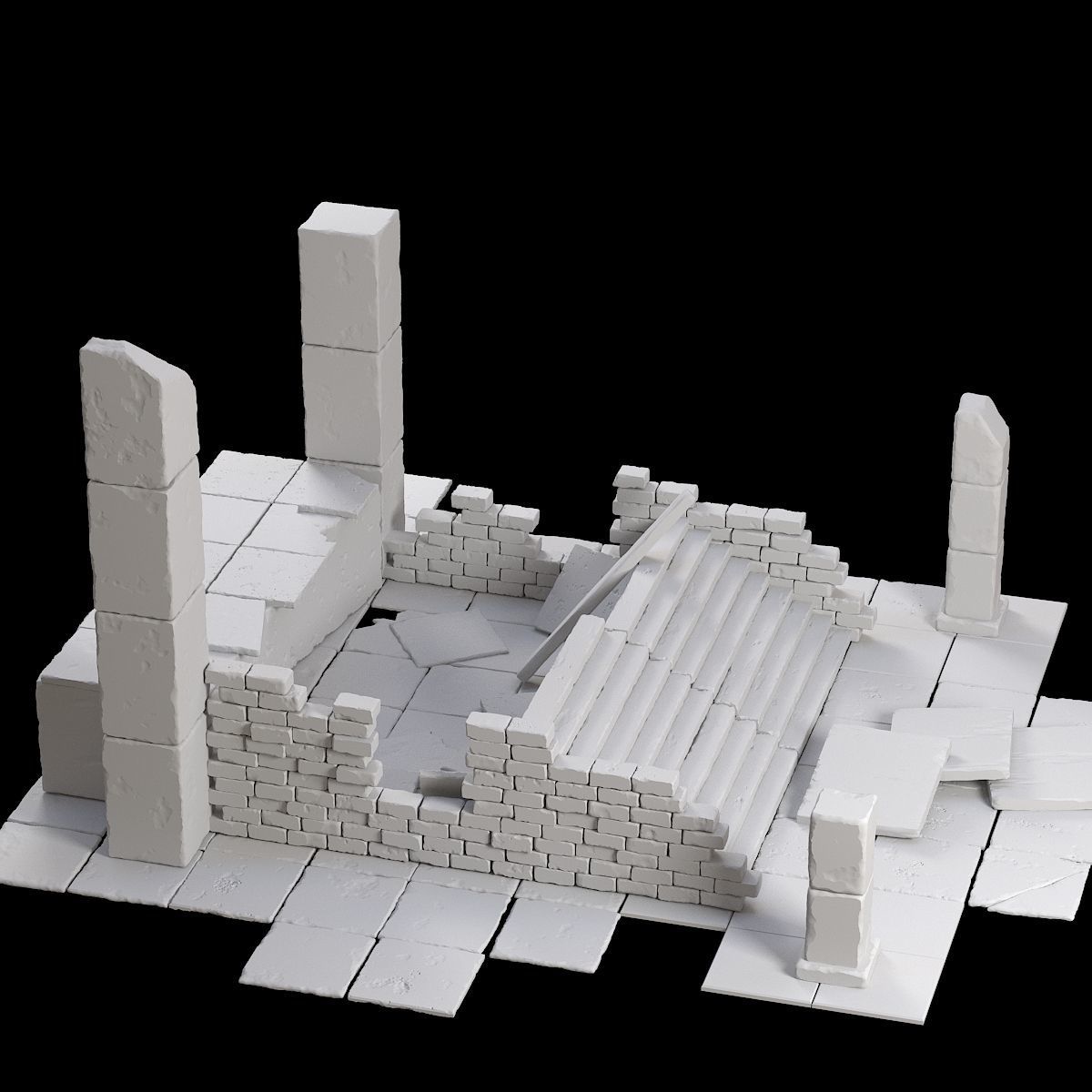 Old ruin 3D model_4