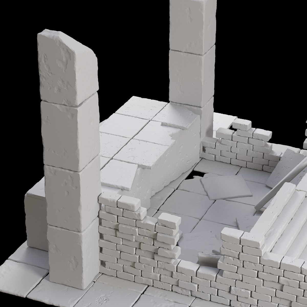 Old ruin 3D model_8