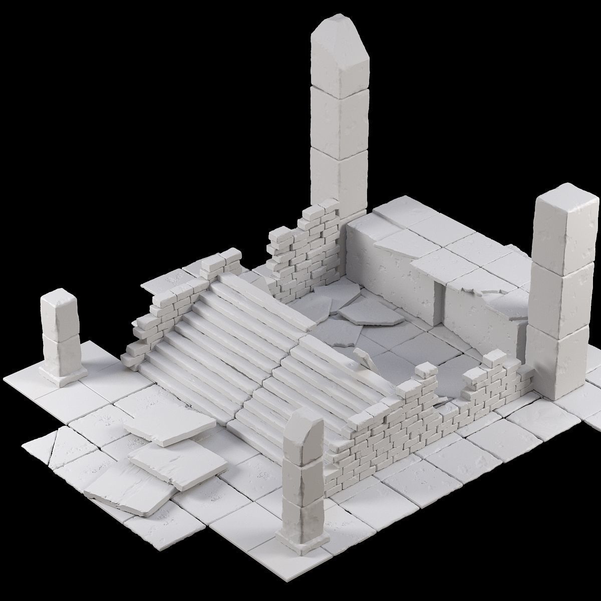Old ruin 3D model_1